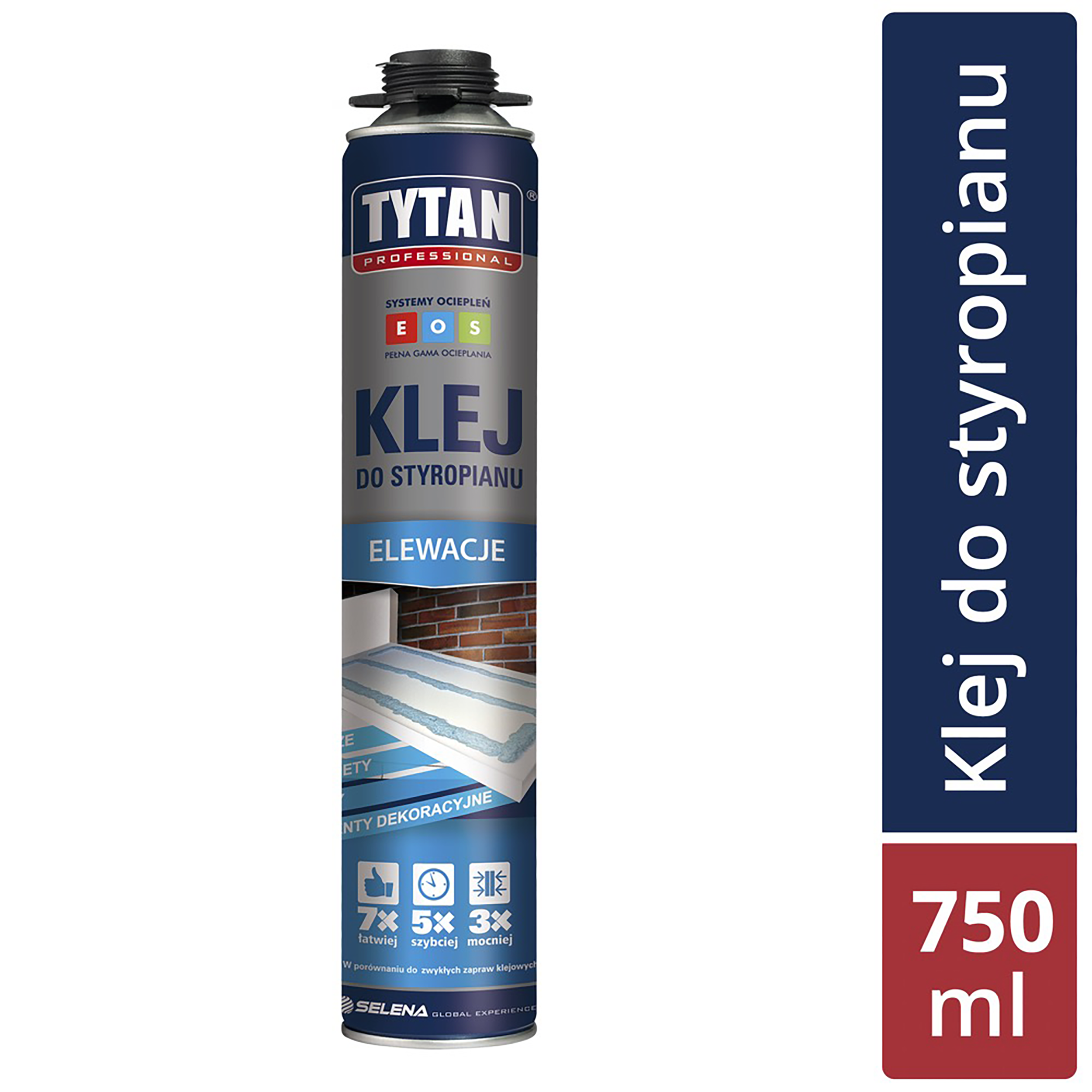 Klej poliuretanowy pistoletowy do styropianu EOS 750 ml Tytan Professional - 4
