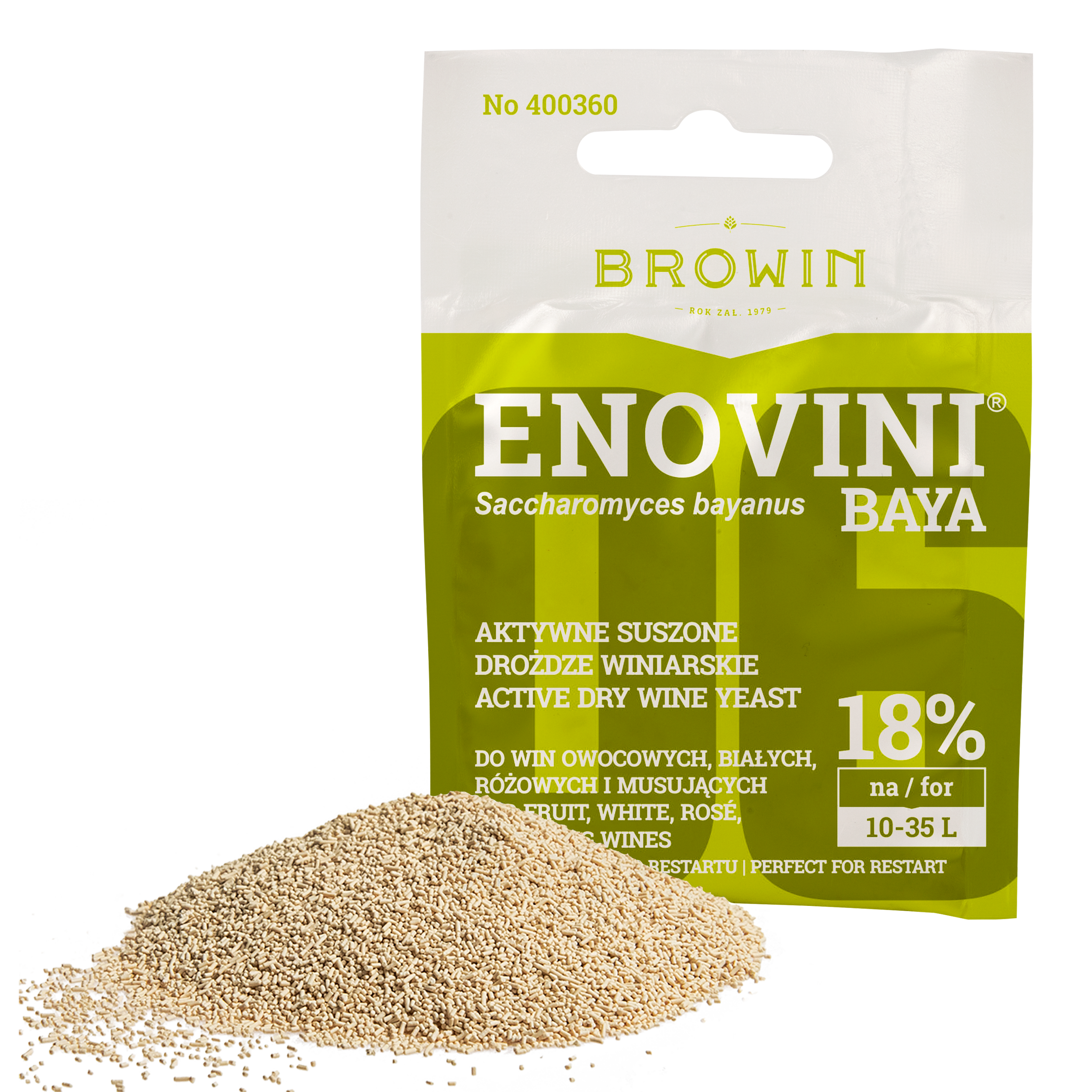 Drożdże winiarskie suszone 7g Enovini Browin - 4