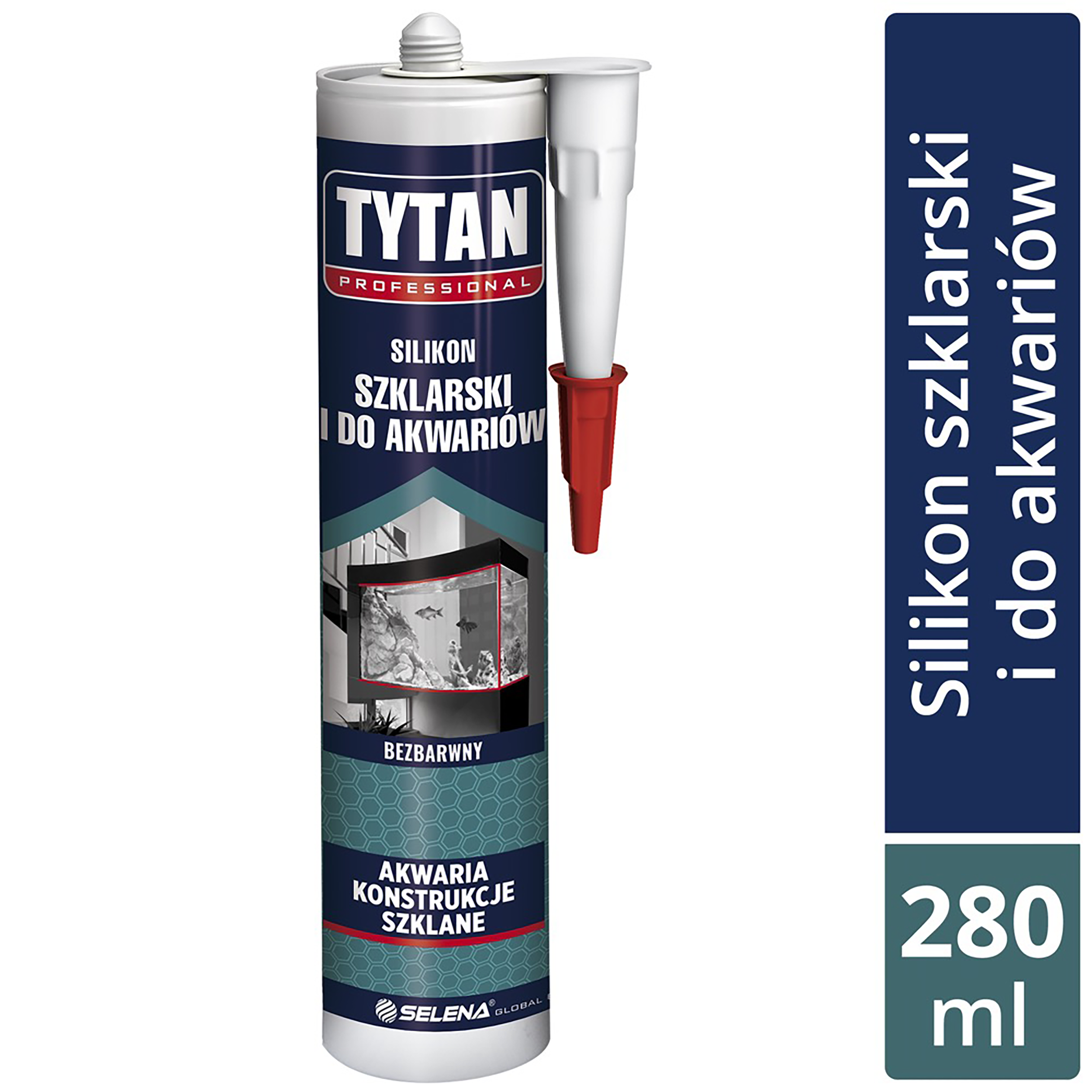 Silikon szklarski do akwariów 280 ml Bezbarwny Tytan - 4
