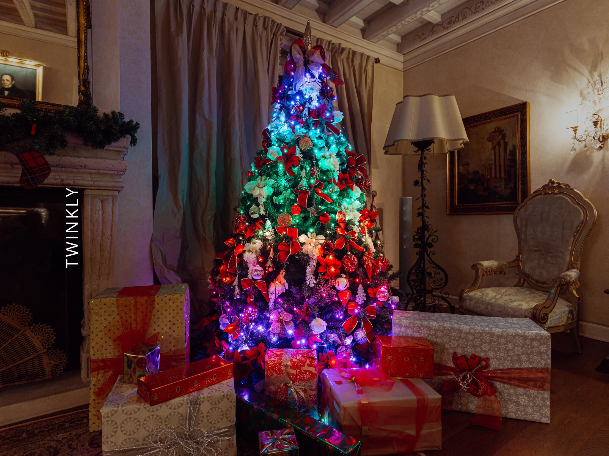 Catena luminosa per albero di Natale 250 luci LED multicolore TWINKLY 20 m programmabile - 4