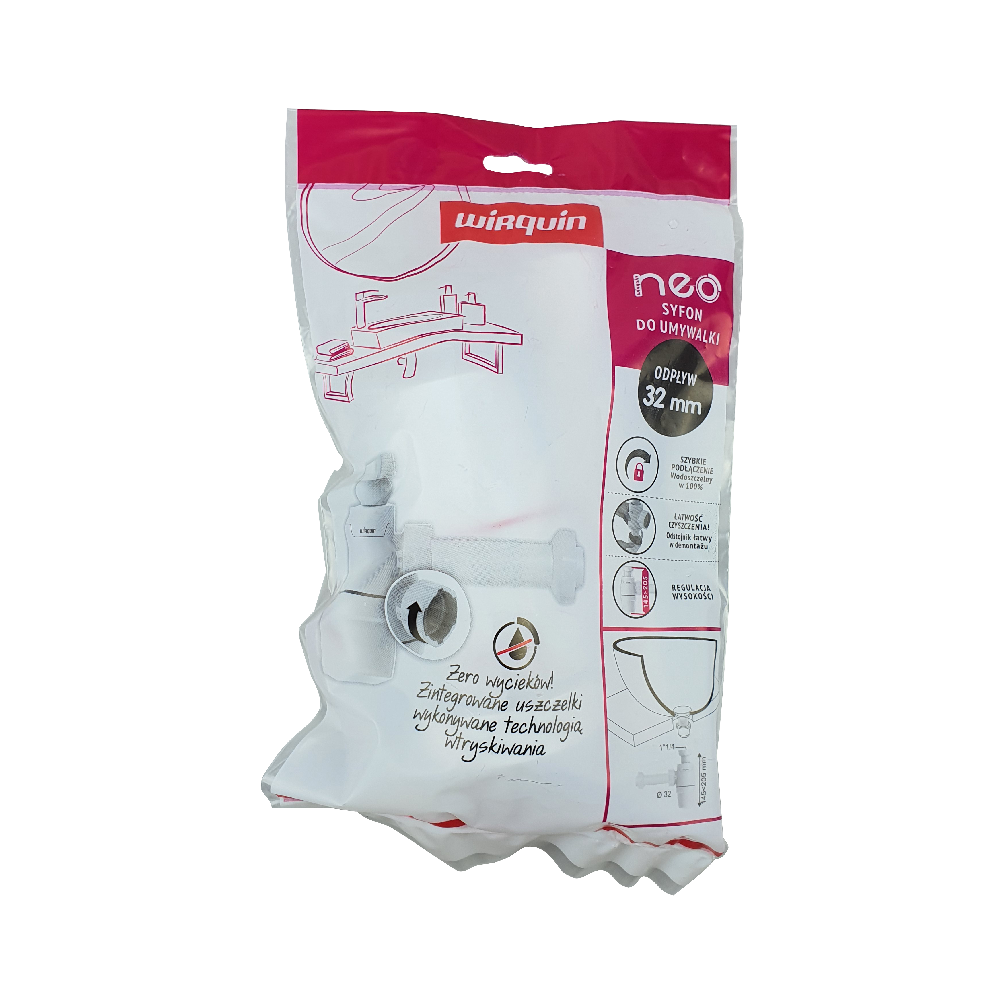 Syfon umywalki bez spustu NEO WIRQUIN - 3