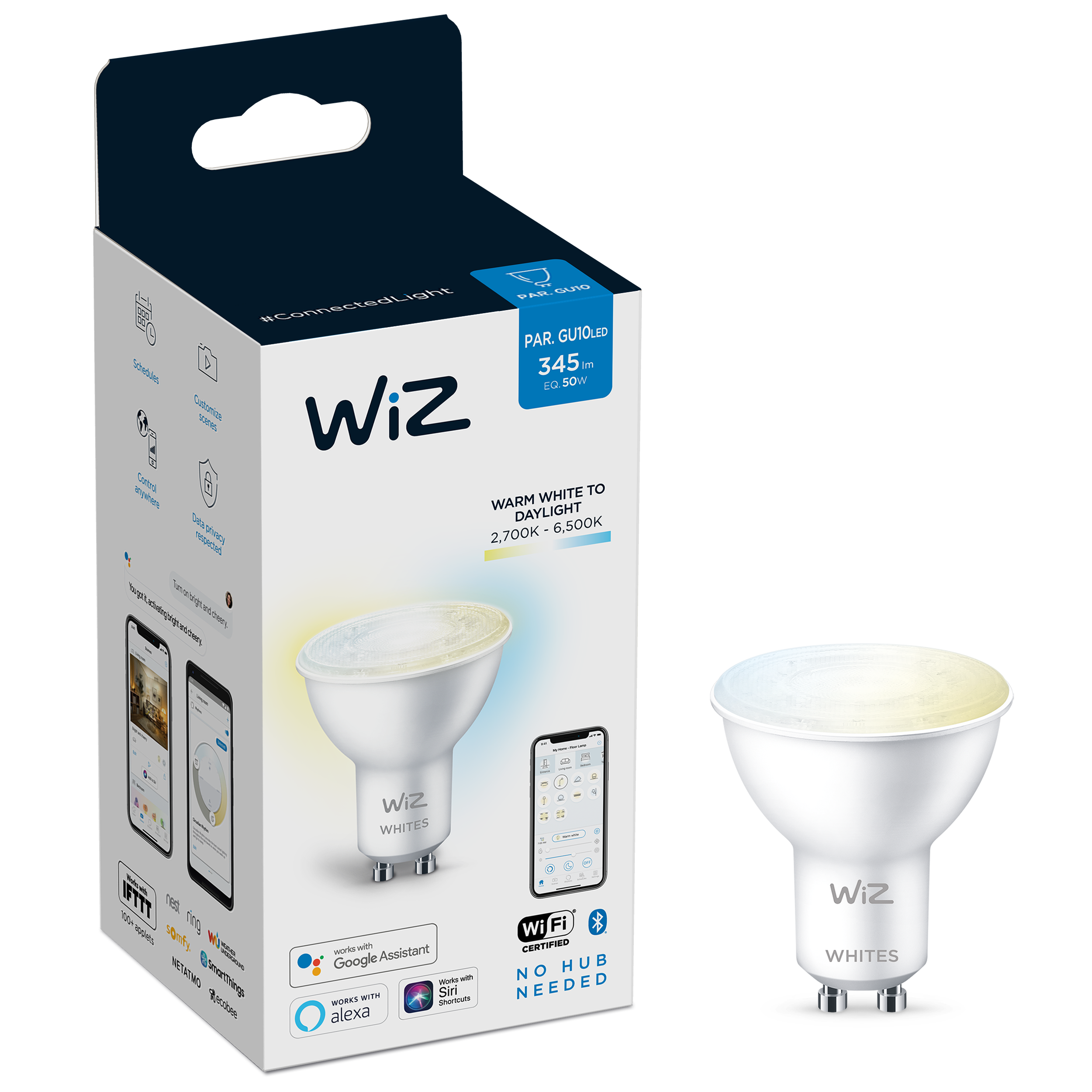 Żarówka Smart LED GU10 4.9 W = 50 W 400 lm CCT DIM Wiz Smart lighting - 8