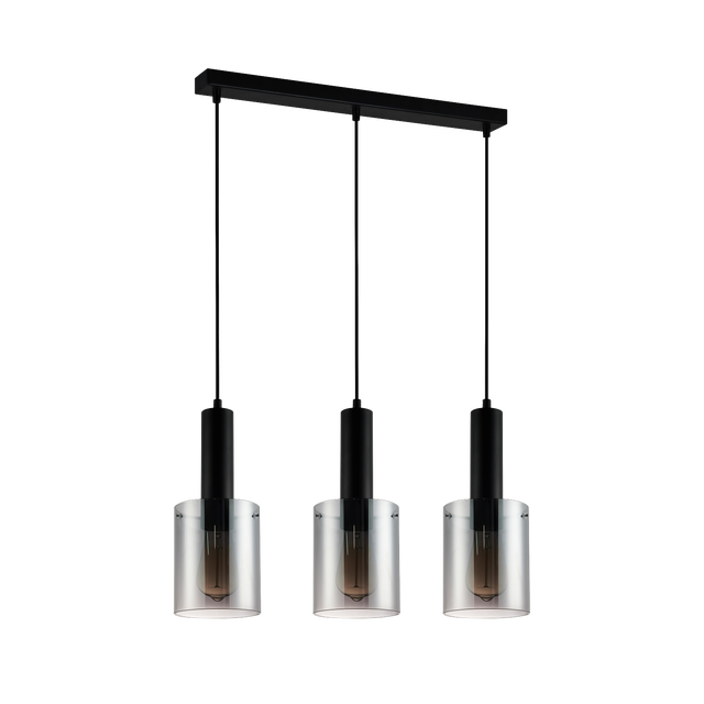 Lampa wisząca Sardo czarna 3 x E27 Italux