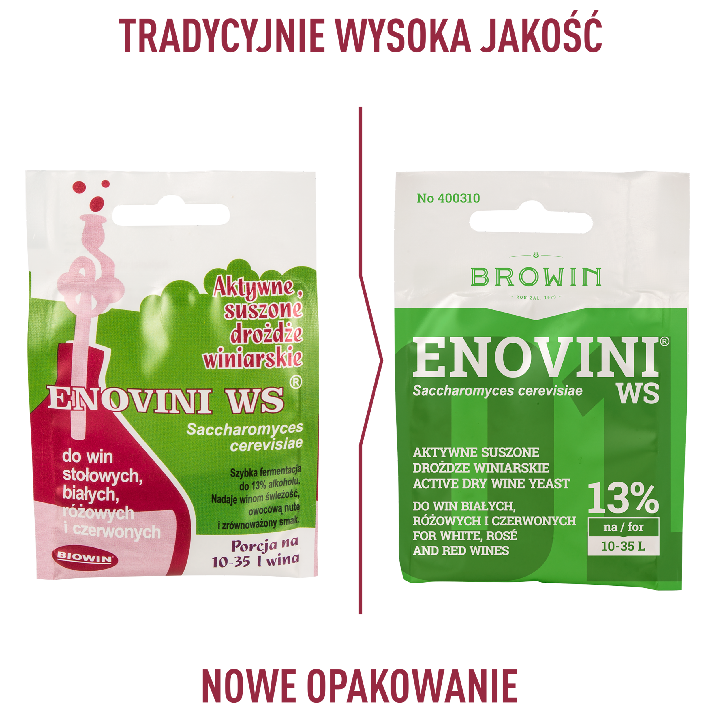 Drożdże winiarskie suszone 7g Enovini Browin - 2