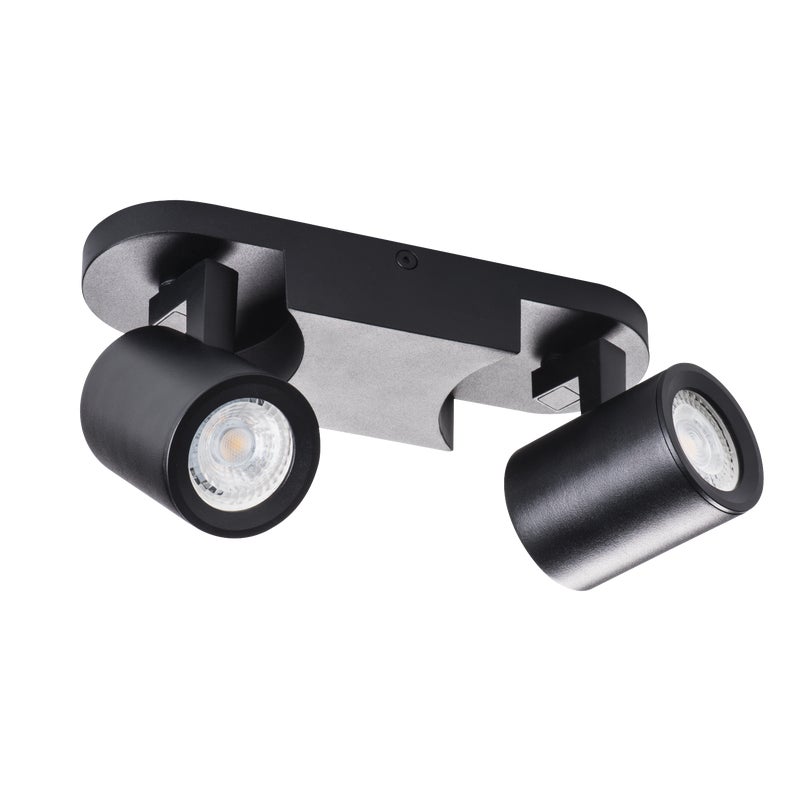 Listwa reflektorowa Laurin czarna 2 x GU10 Kanlux