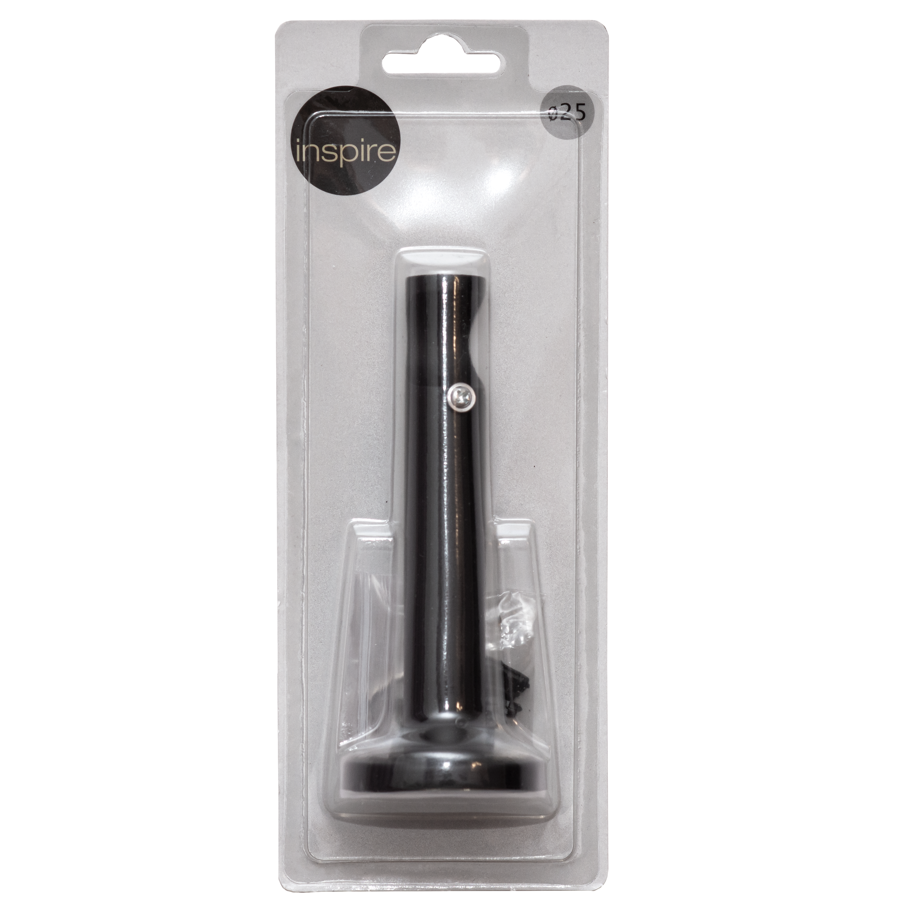 Wspornik do karnisza 25 mm pojedynczy czarny mat 130 mm Inspire - 2