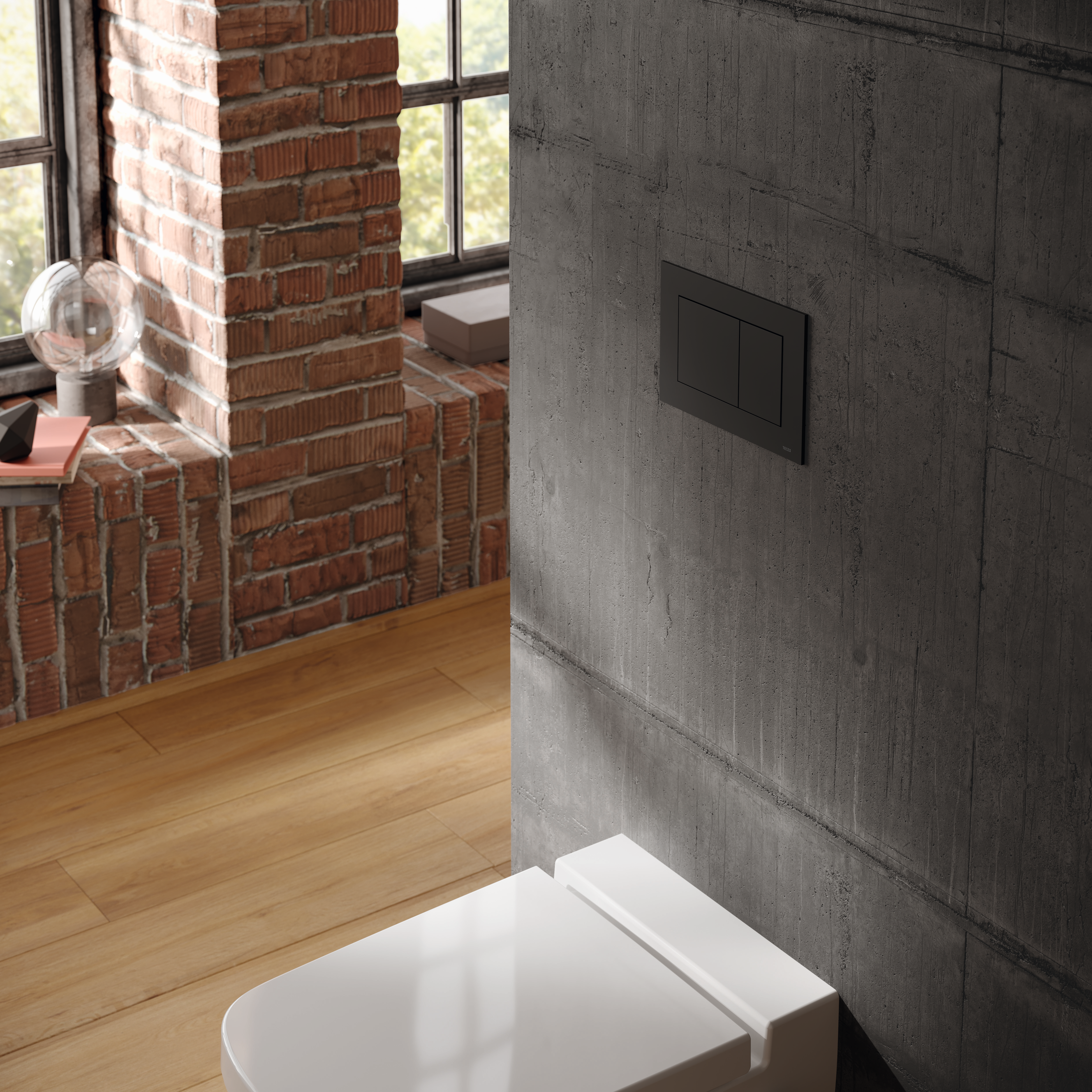 Przycisk spłukujący do stelaża Now czarny mat Tece - 5