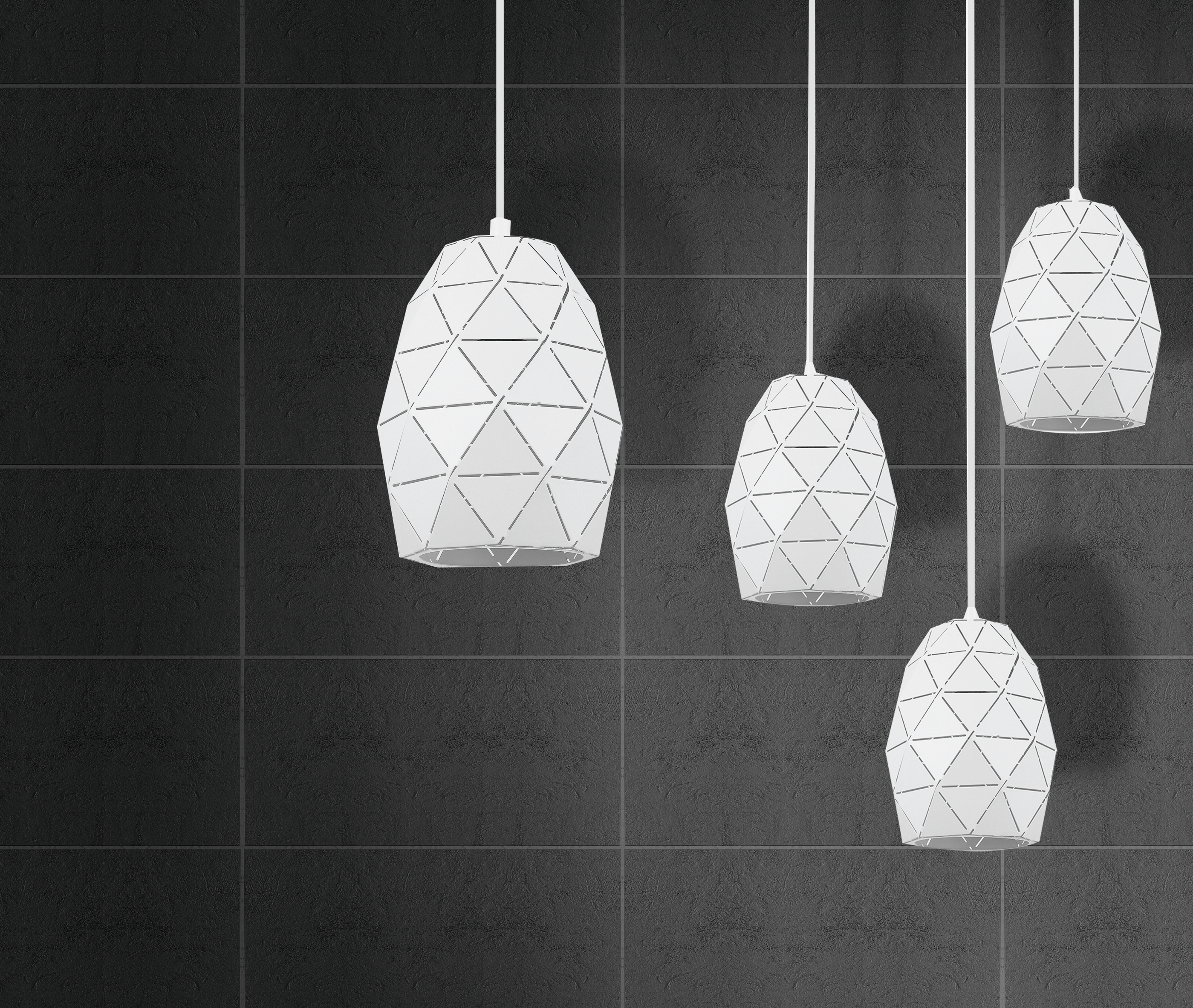 Lampa wisząca Harley biała E27 Italux - 8