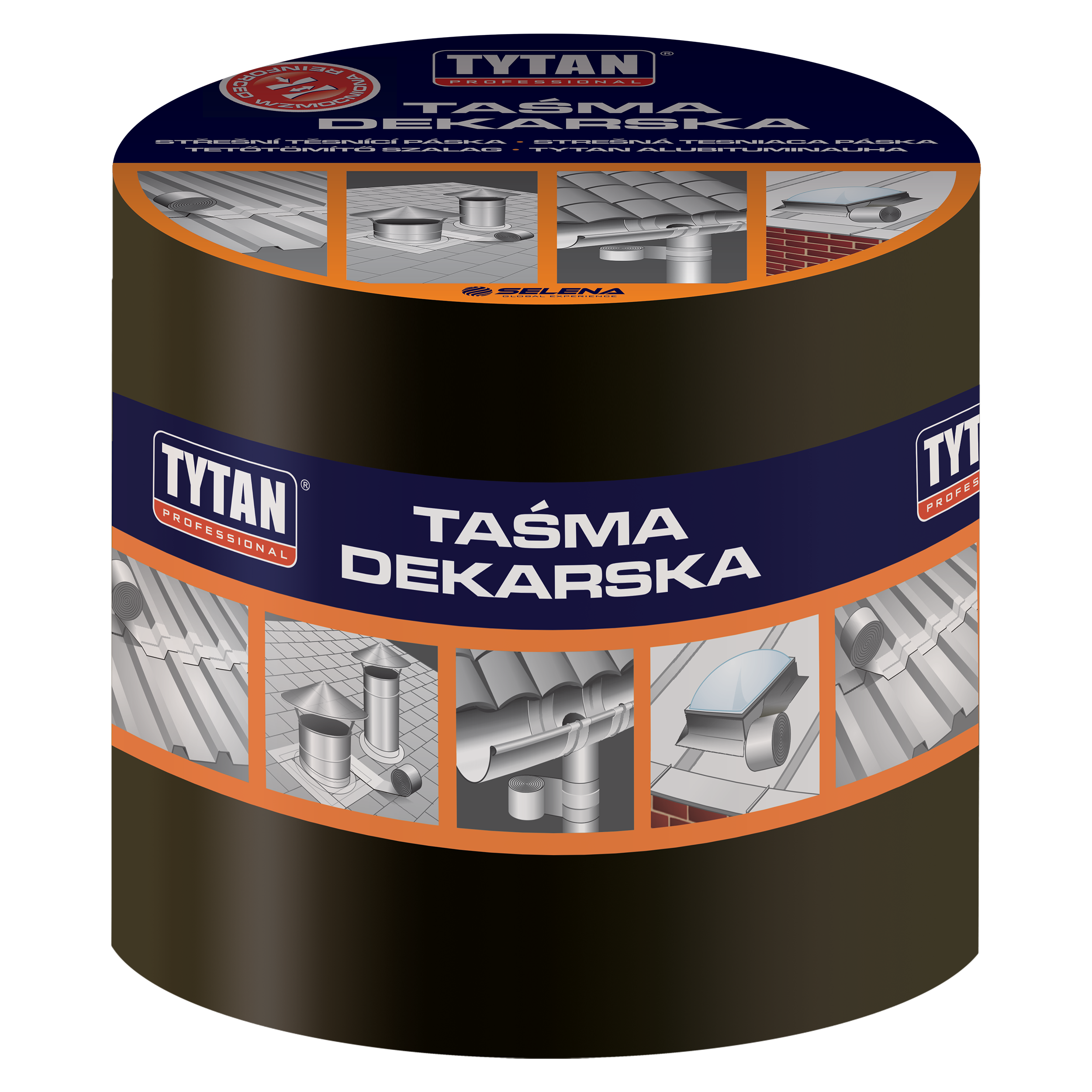 Taśma uszczelniająca dekarska antracytowa 15 cm/10 m Tytan Professional