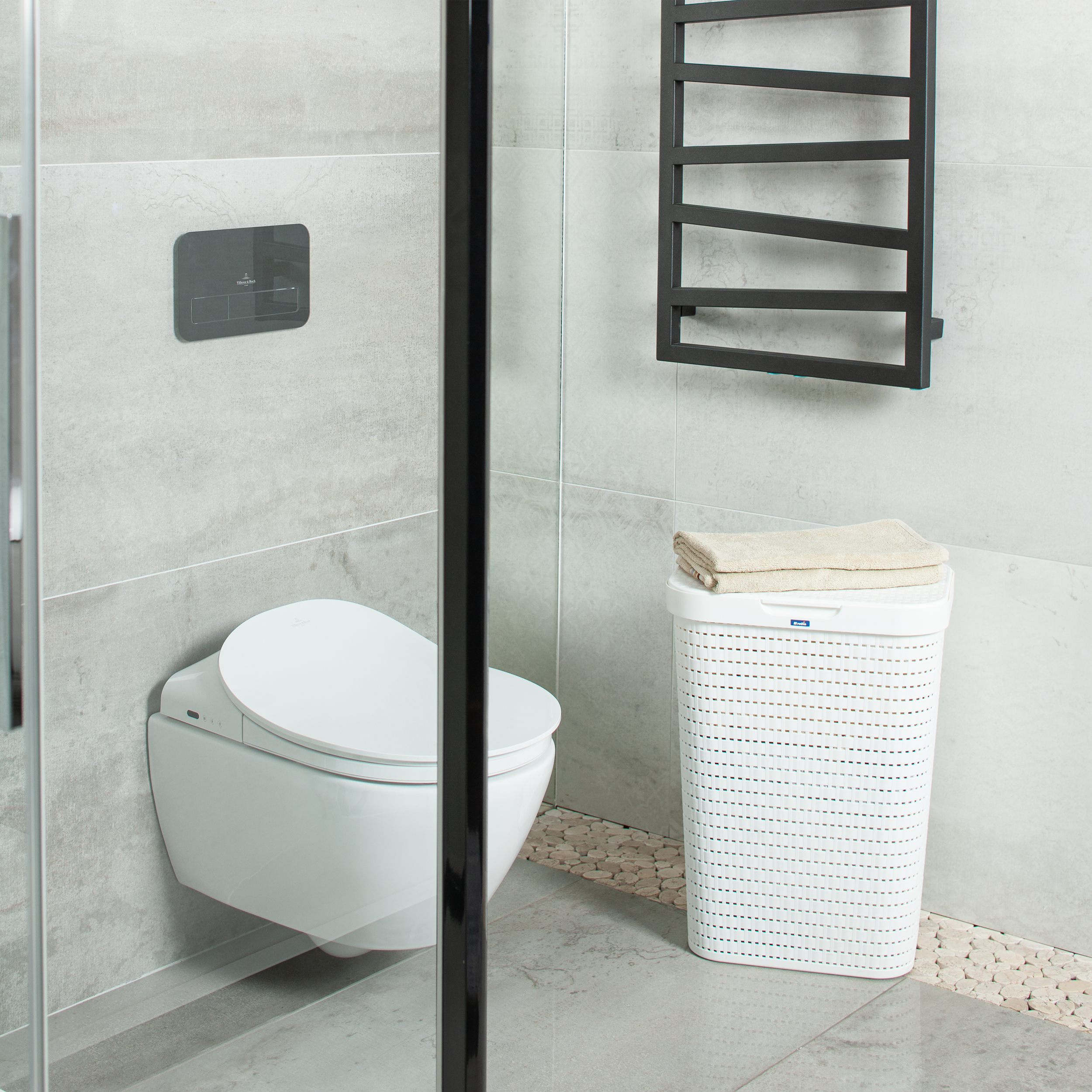 Kosz na bieliznę Country 55 L Rotho - 8