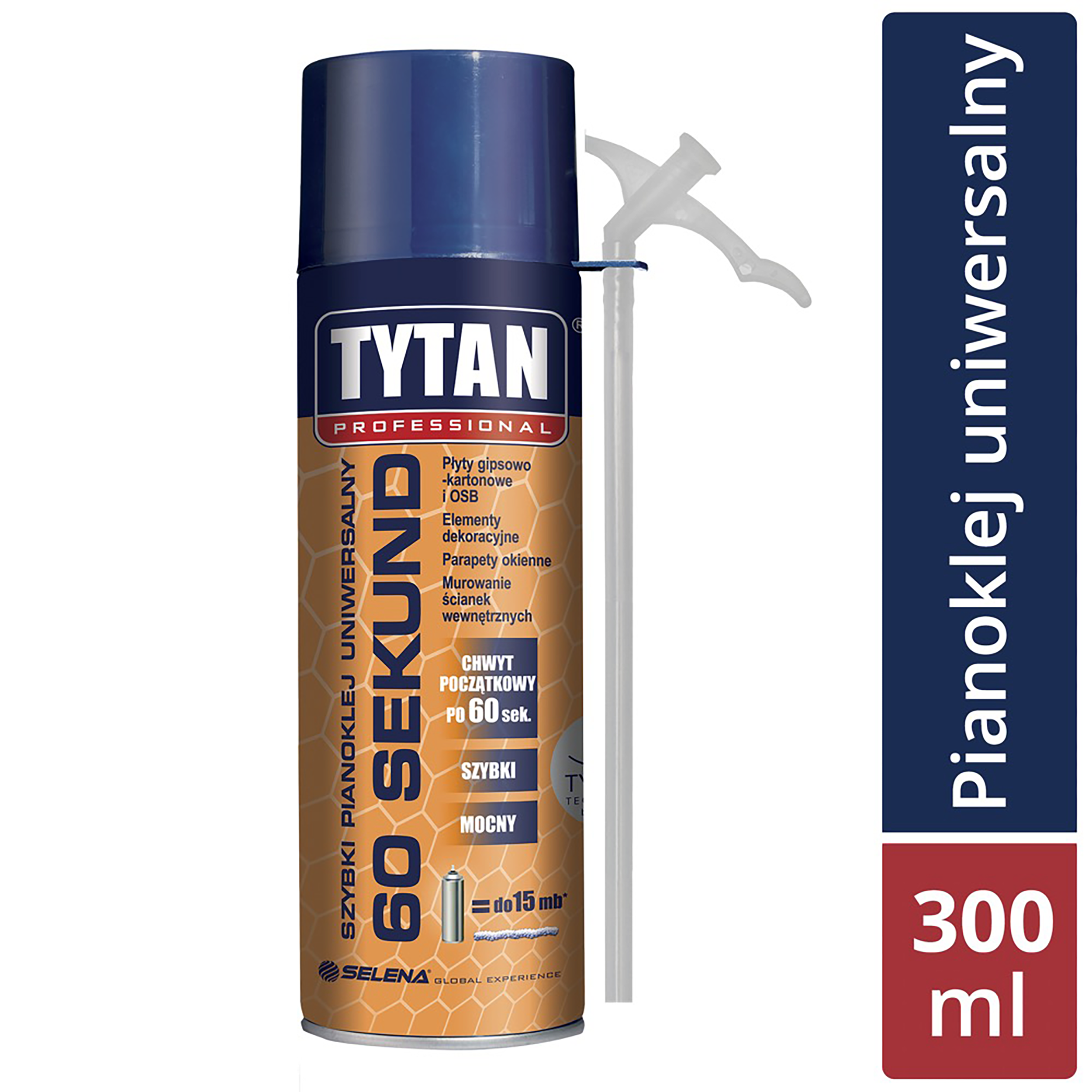 Klej montażowy 60 SEKUND 300 ml Szybki pianoklej uniwersalny TYTAN - 3