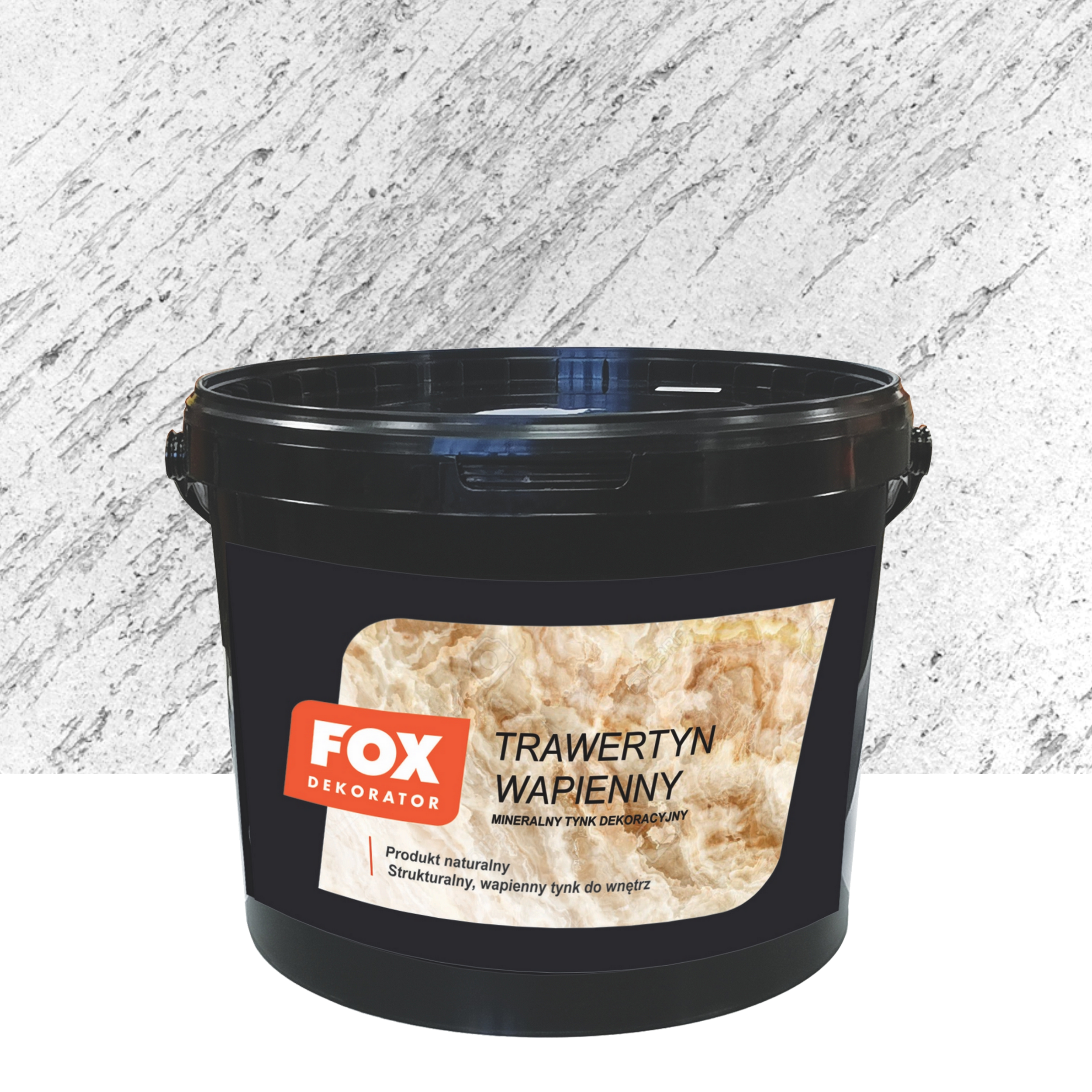 Efekt dekoracyjny TRAWERTYN WAPIENNY 5 kg Biały FOX