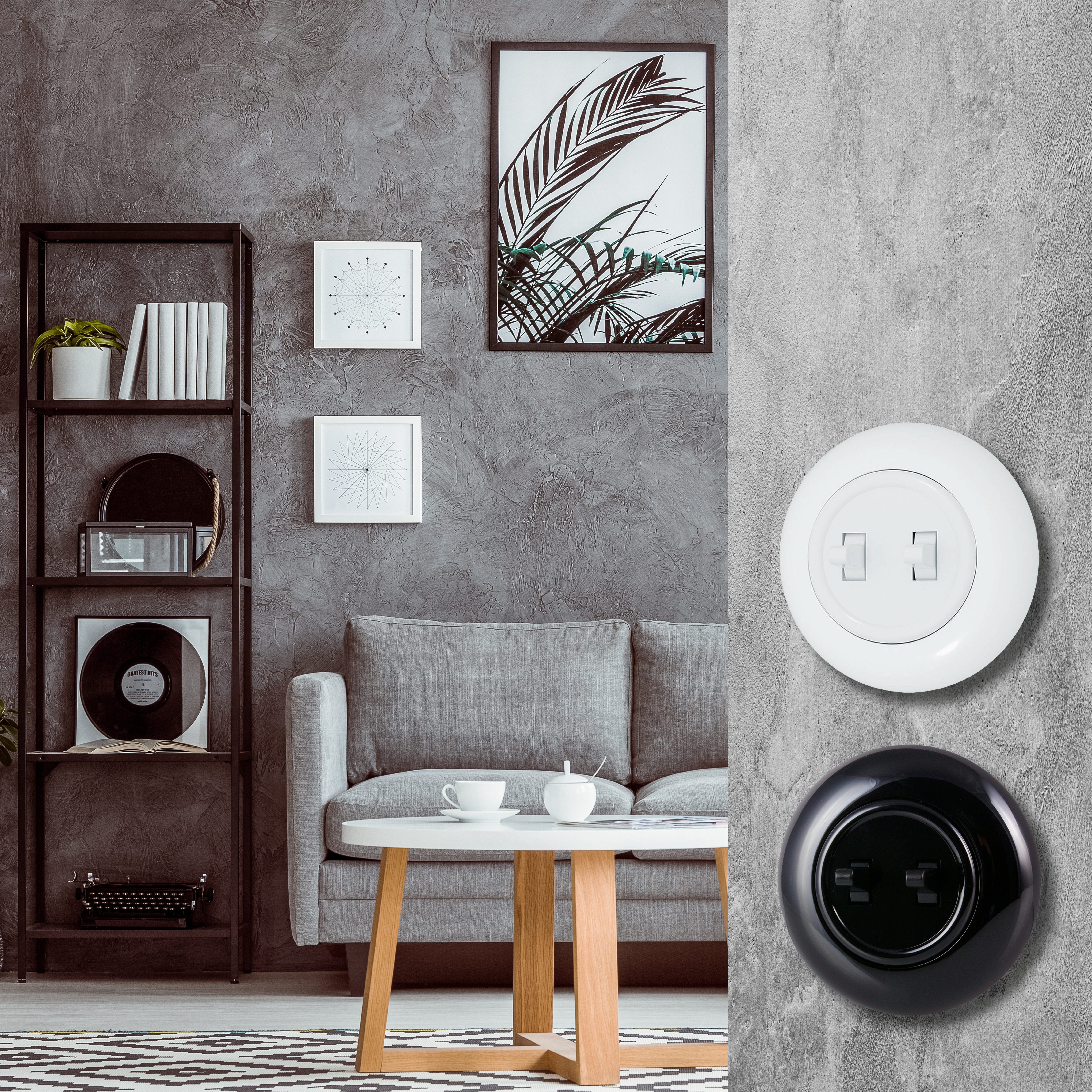 Gniazdo pojedyncze LF0001W LOFT biały DPM - 9