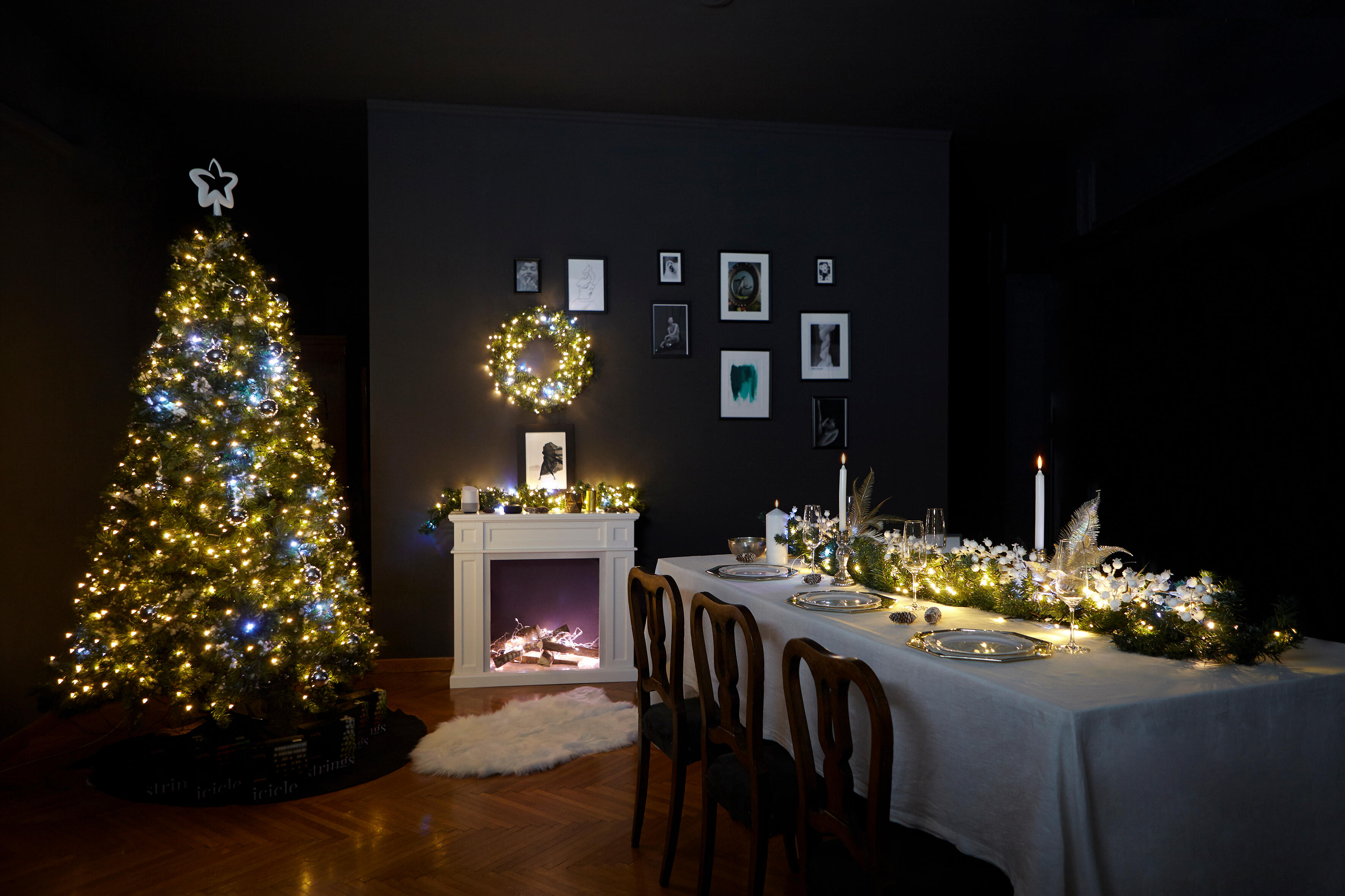 Catena luminosa per albero di Natale 250 luci LED multicolore TWINKLY 20 m programmabile - 2