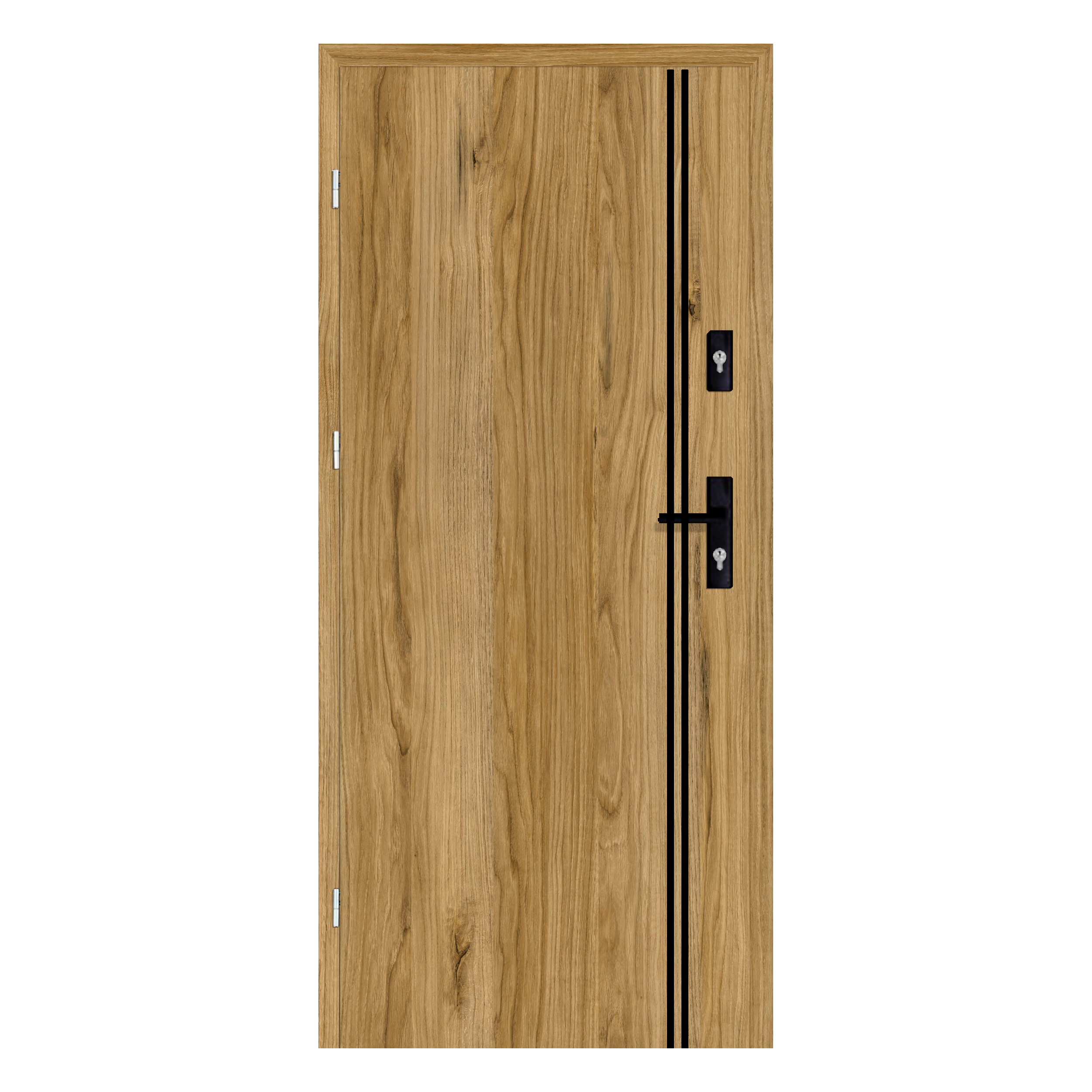 Drzwi wejściowe otwierane do wewnątrz Hermes Dąb Catania 80 Lewe Nawadoor - 6