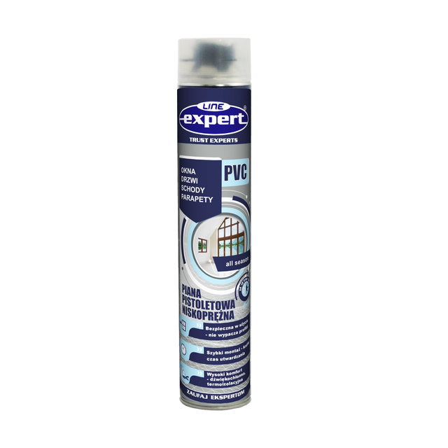 Pianka pistoletowa niskoprężna PVC Expert Line 750 ml