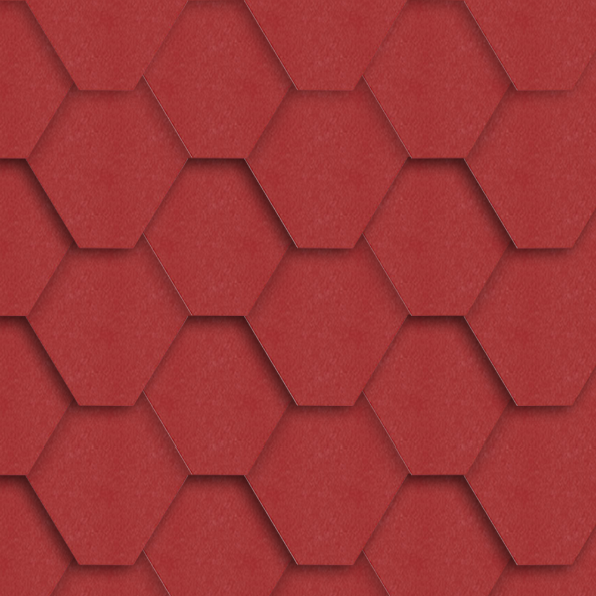 Gont bitumiczny Hexagonalny czerwony 3 m2 Izolmat