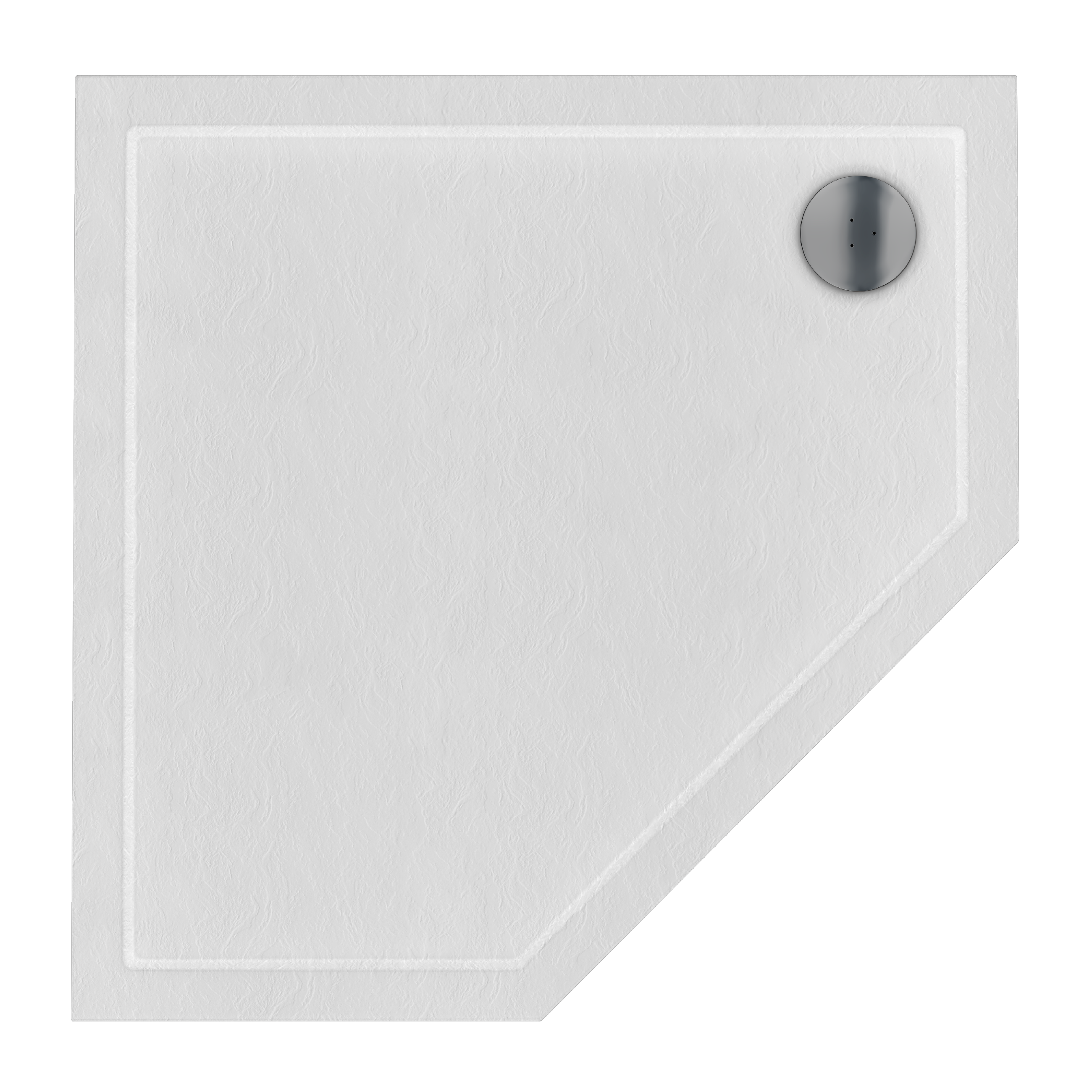 Brodzik do kabiny prysznicowej 5 kątny Frigo 90x90x12 cm biały Sensea