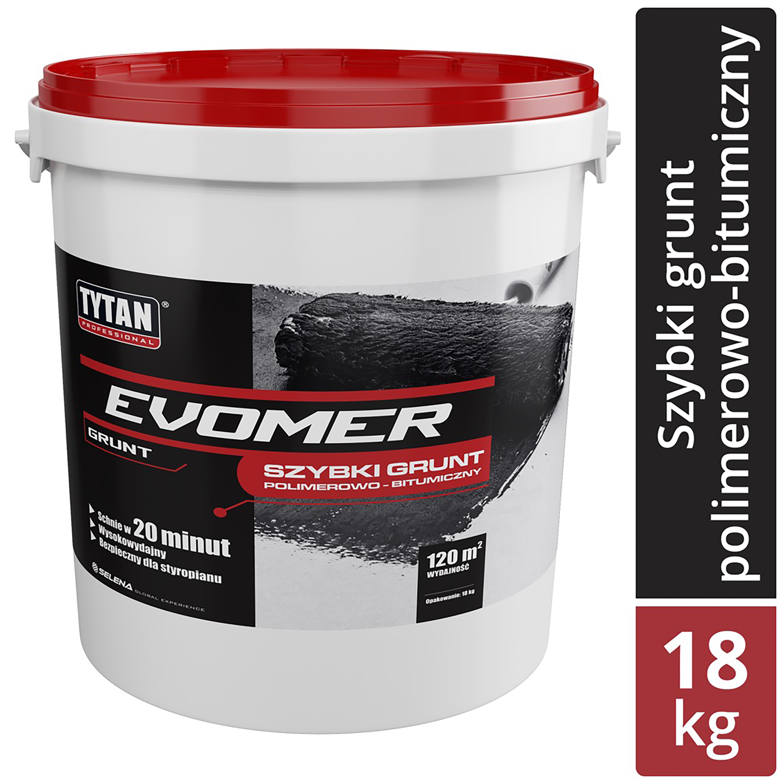 Grunt bitumiczny polimerowo-bitumiczny Evomer 18 kg Tytan Professional - 3