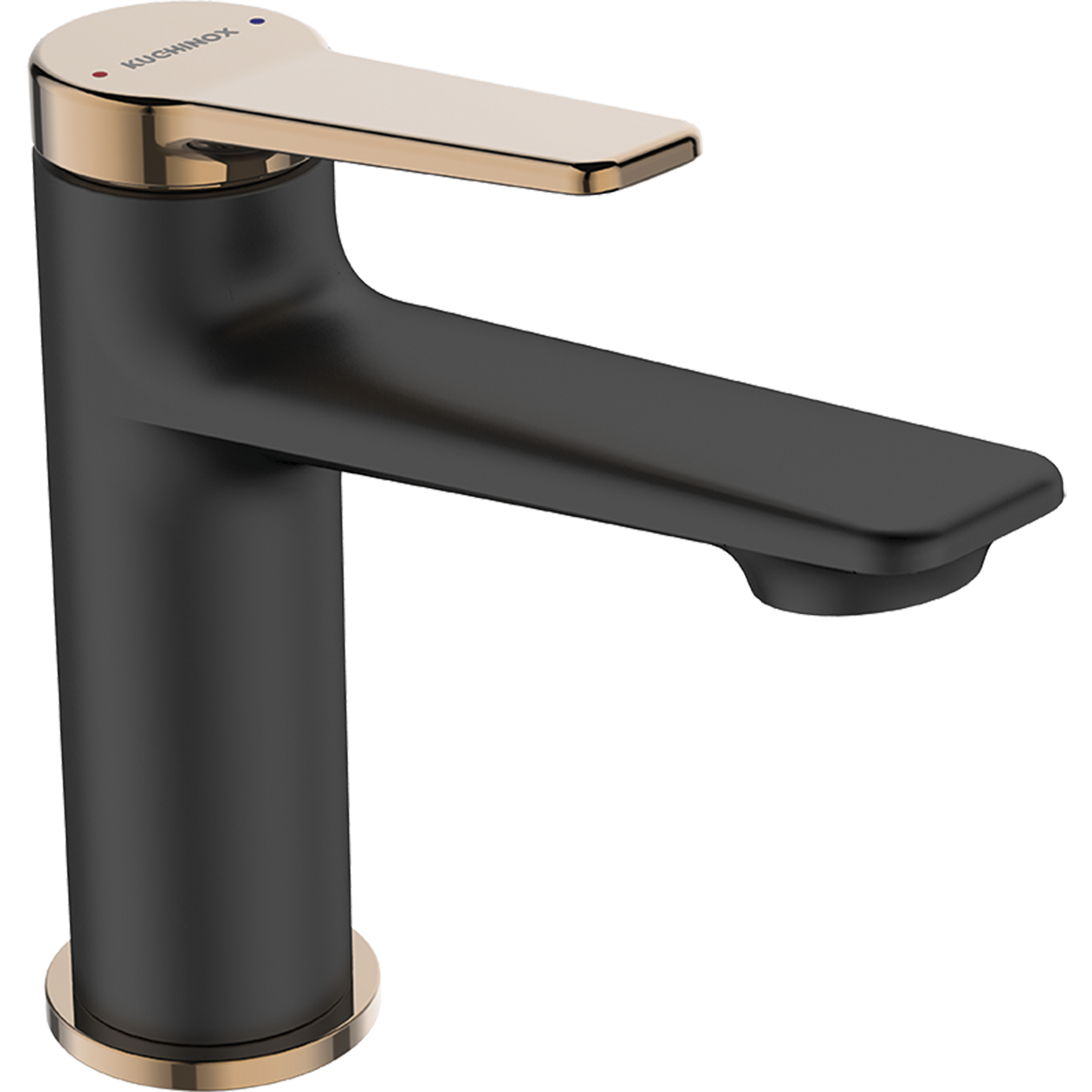 Bateria umywalkowa czarna 15.5 cm Alanis Kuchinox