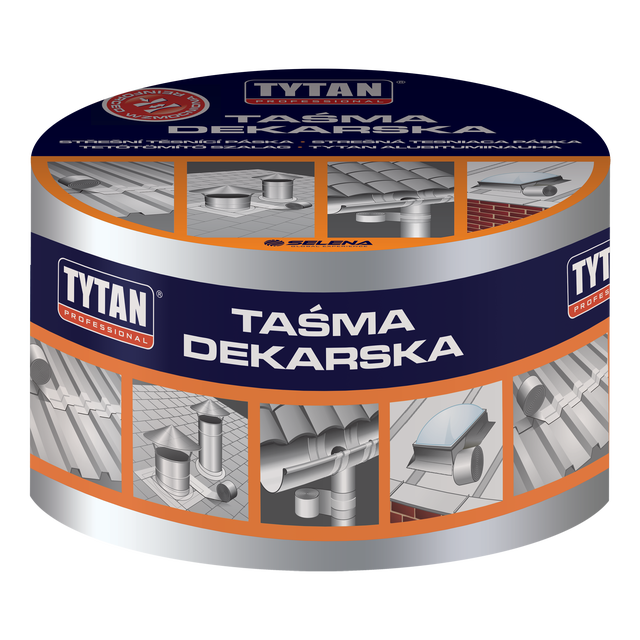 Taśma uszczelniająca dekarska srebrna 7.5 cm/10 m Tytan Professional