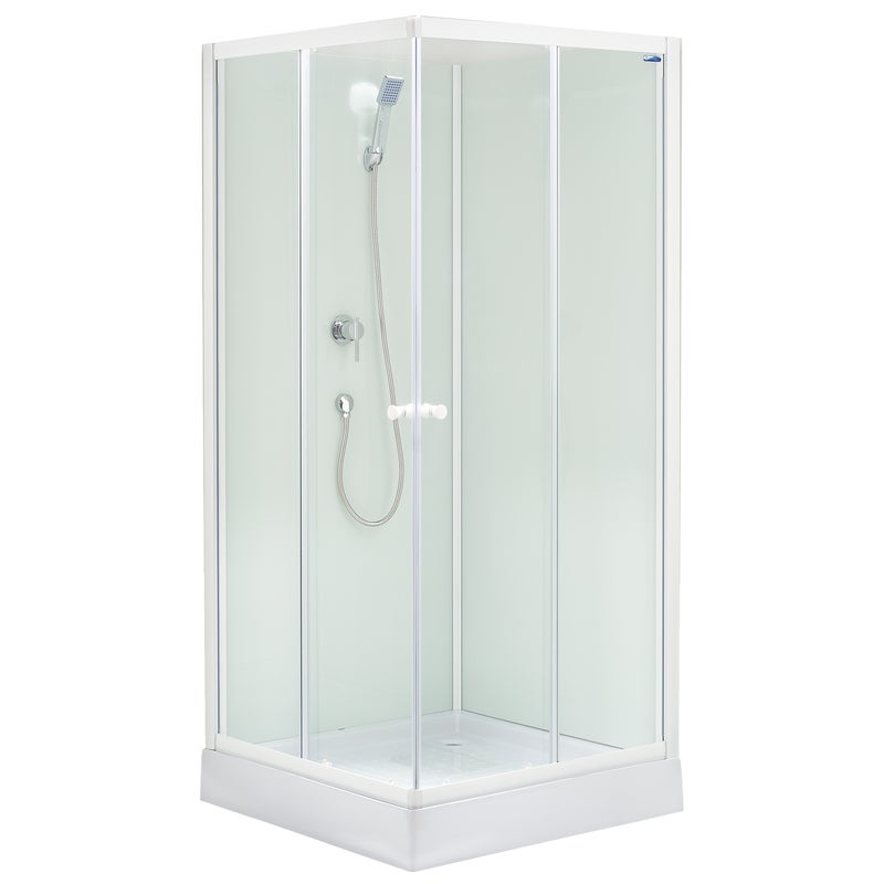 Kabina prysznicowa 80 x 80 cm Smart White Savana