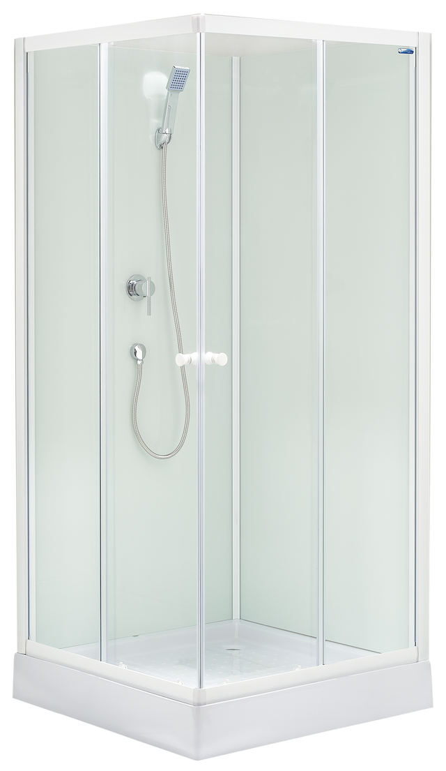 Kabina prysznicowa 90 x 90 cm Smart White Savana