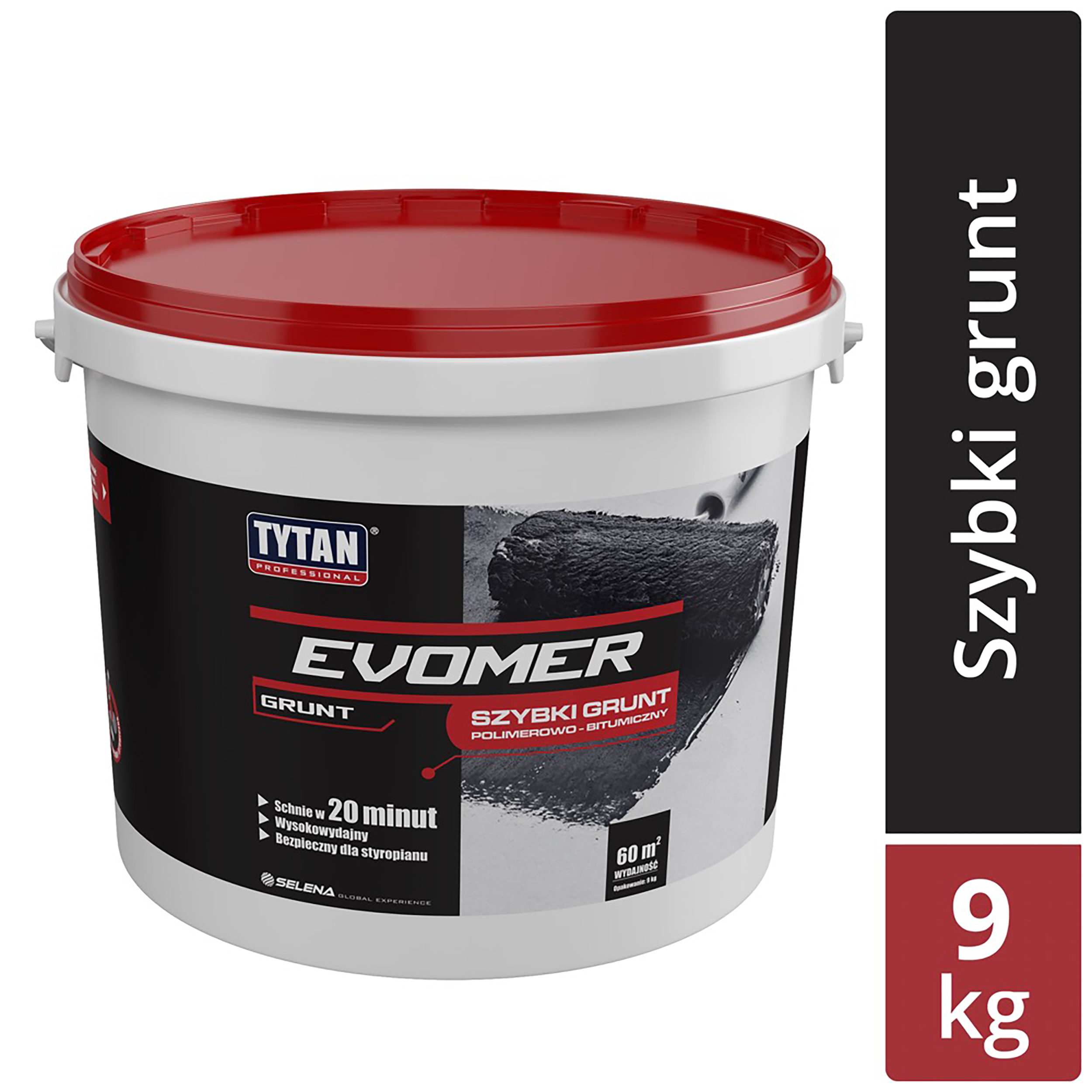 Grunt bitumiczny polimerowo-bitumiczny Evomer 9 kg Tytan Professional - 3