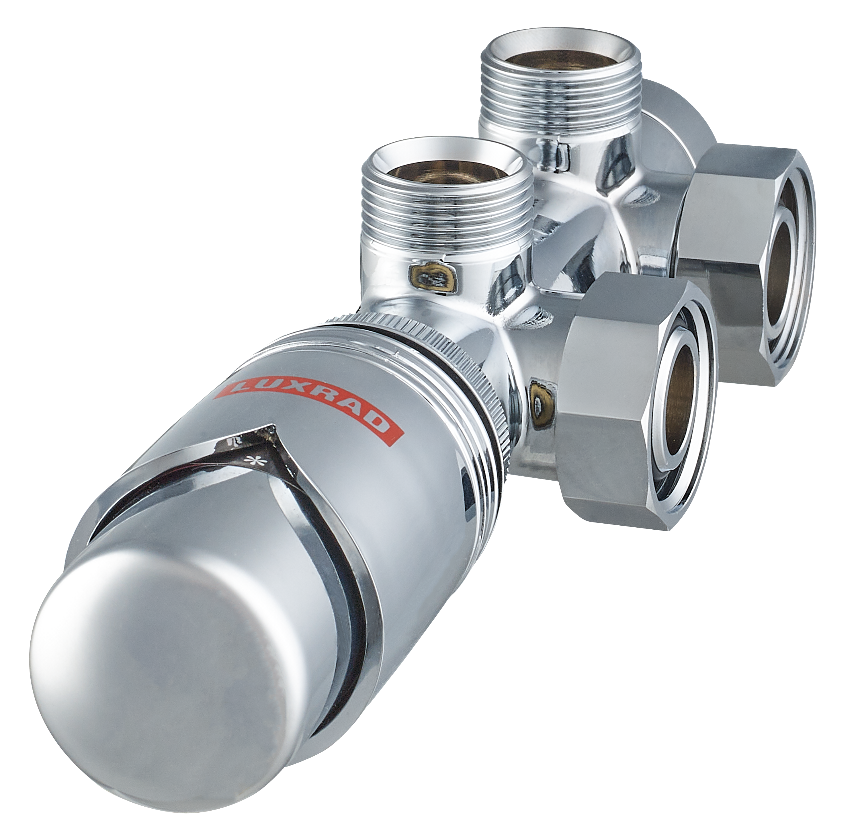 Zestaw termostatyczny DUO LEWY 3/4" x M22 x 1.5 mm CHROM LUXRAD