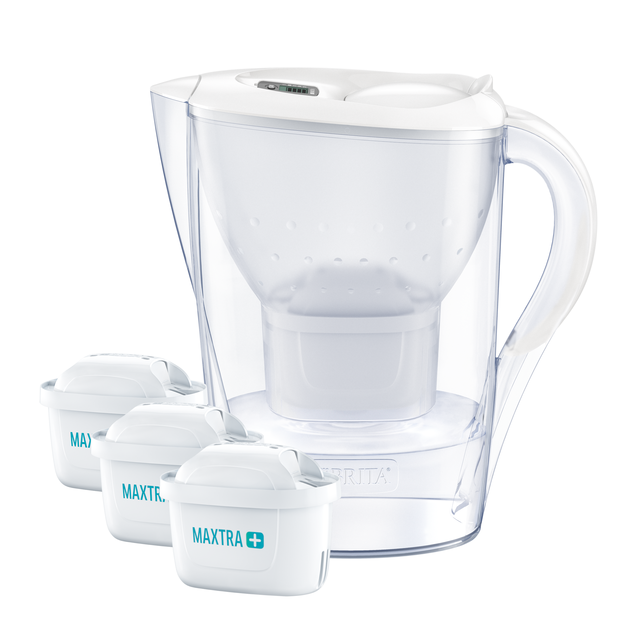 Dzbanek filtrujący wodę Marella 2.4 l/1.4 l + 3 filtry Brita