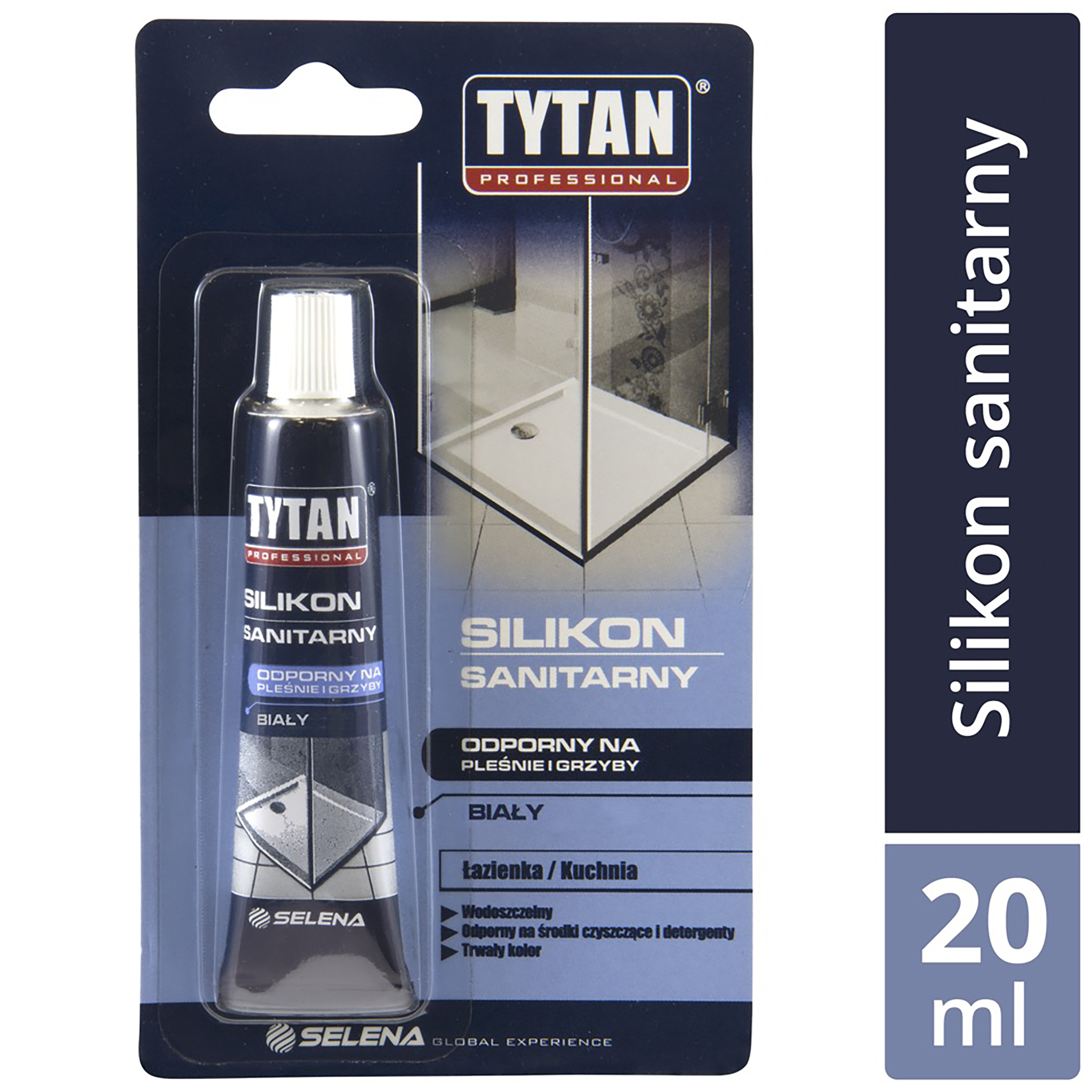 Silikon sanitarny 20 ml Biały Tytan - 3