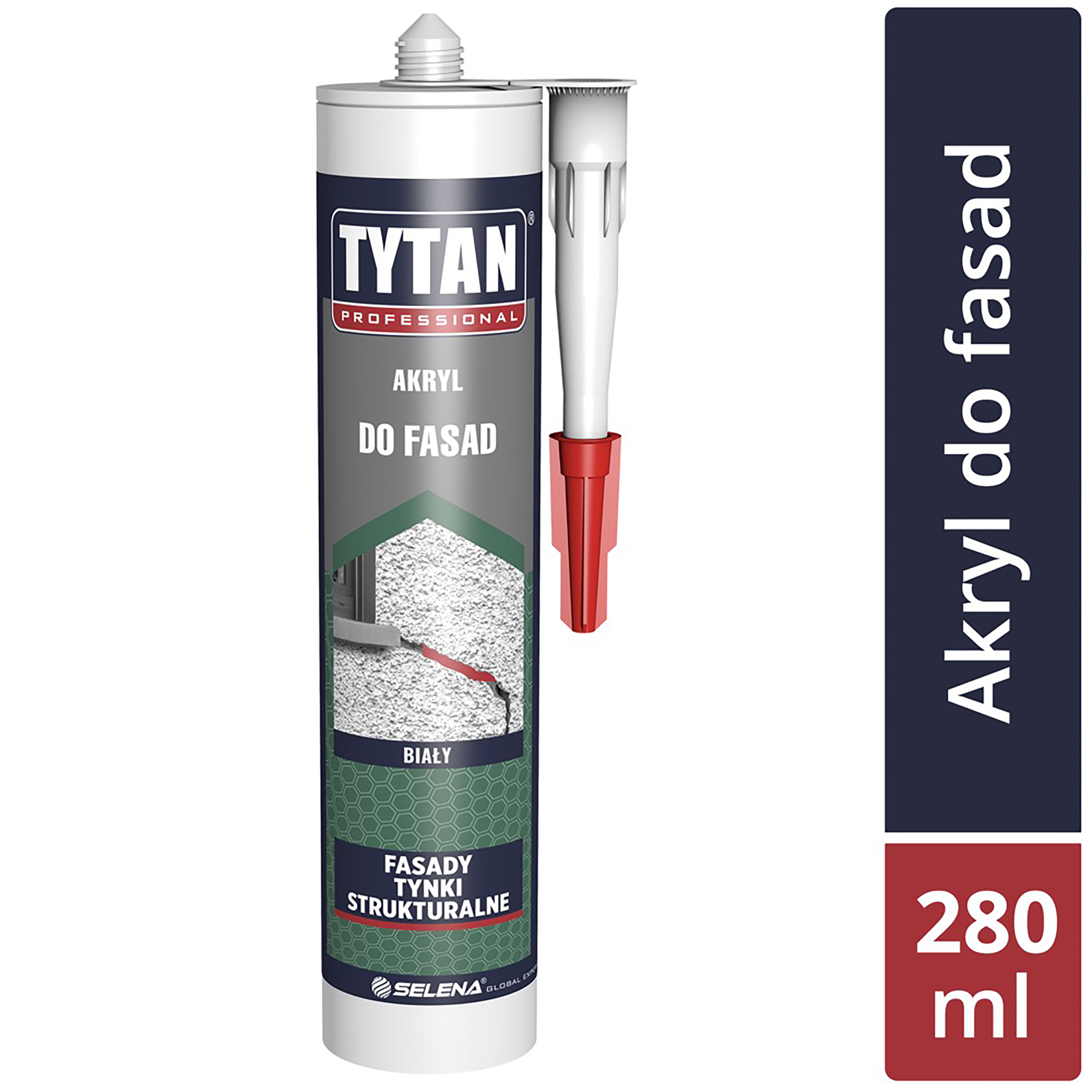 Akryl do fasad 280 ml Biały Tytan - 3