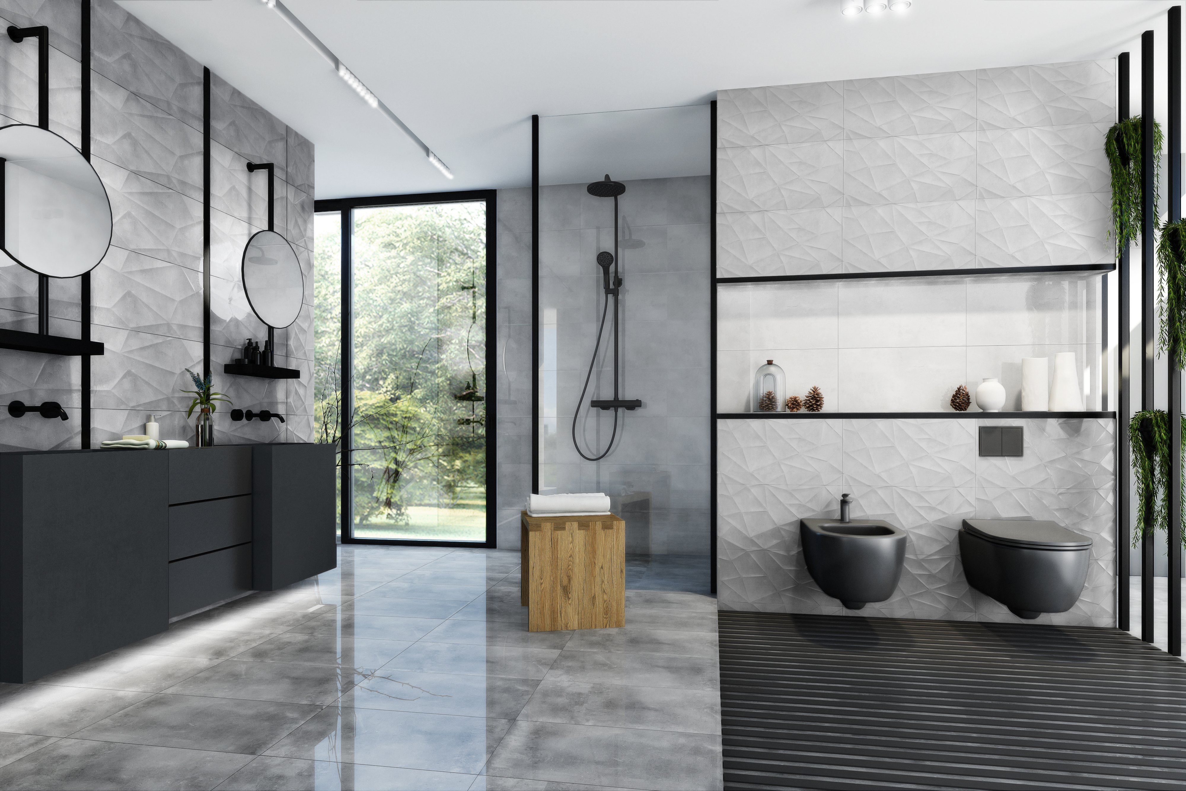 Glazura Chicago Dark Grey 30x60 - 2