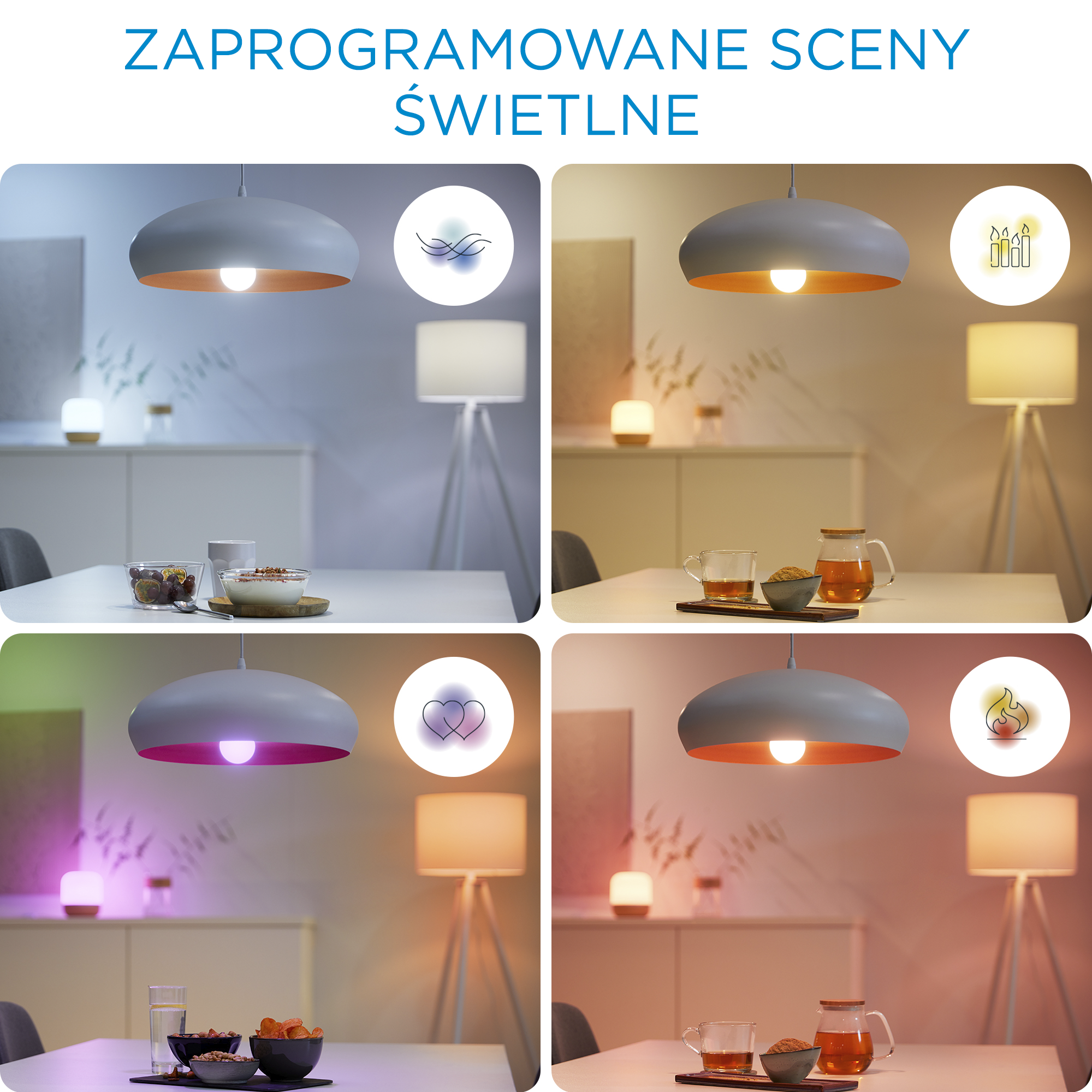 Żarówka Smart LED E27 8 W = 60 W 806 lm RGBW CCT DIM Wiz Smart lighting - 4