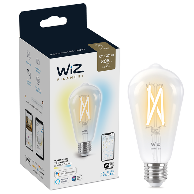 Żarówka LED Smart E27 6.7 W = 60 W 806 lm CCT DIM Wiz Smart lighting