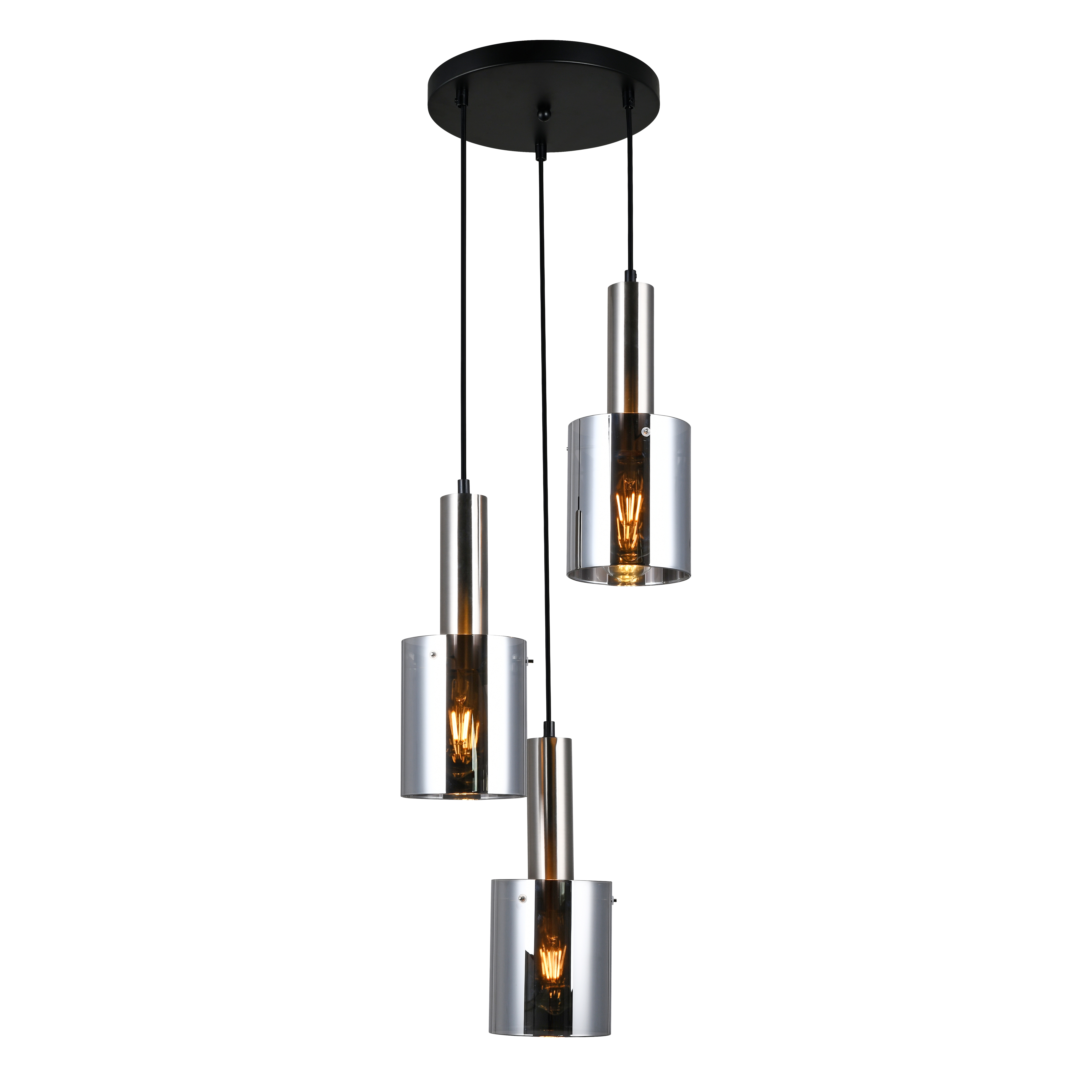 Lampa wisząca Sardo nikiel 3 x E27 Italux - 3