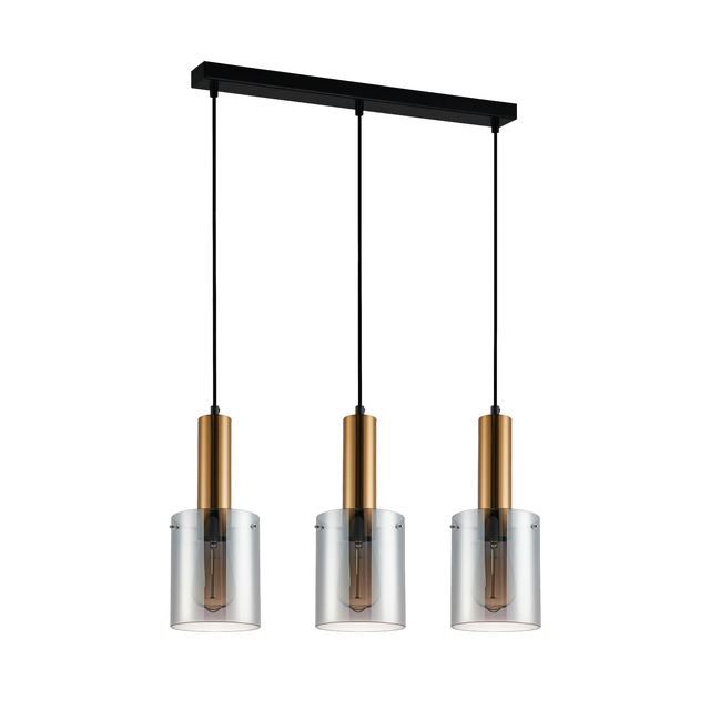 Lampa wisząca Sardo mosiądz 3 x E27 Italux
