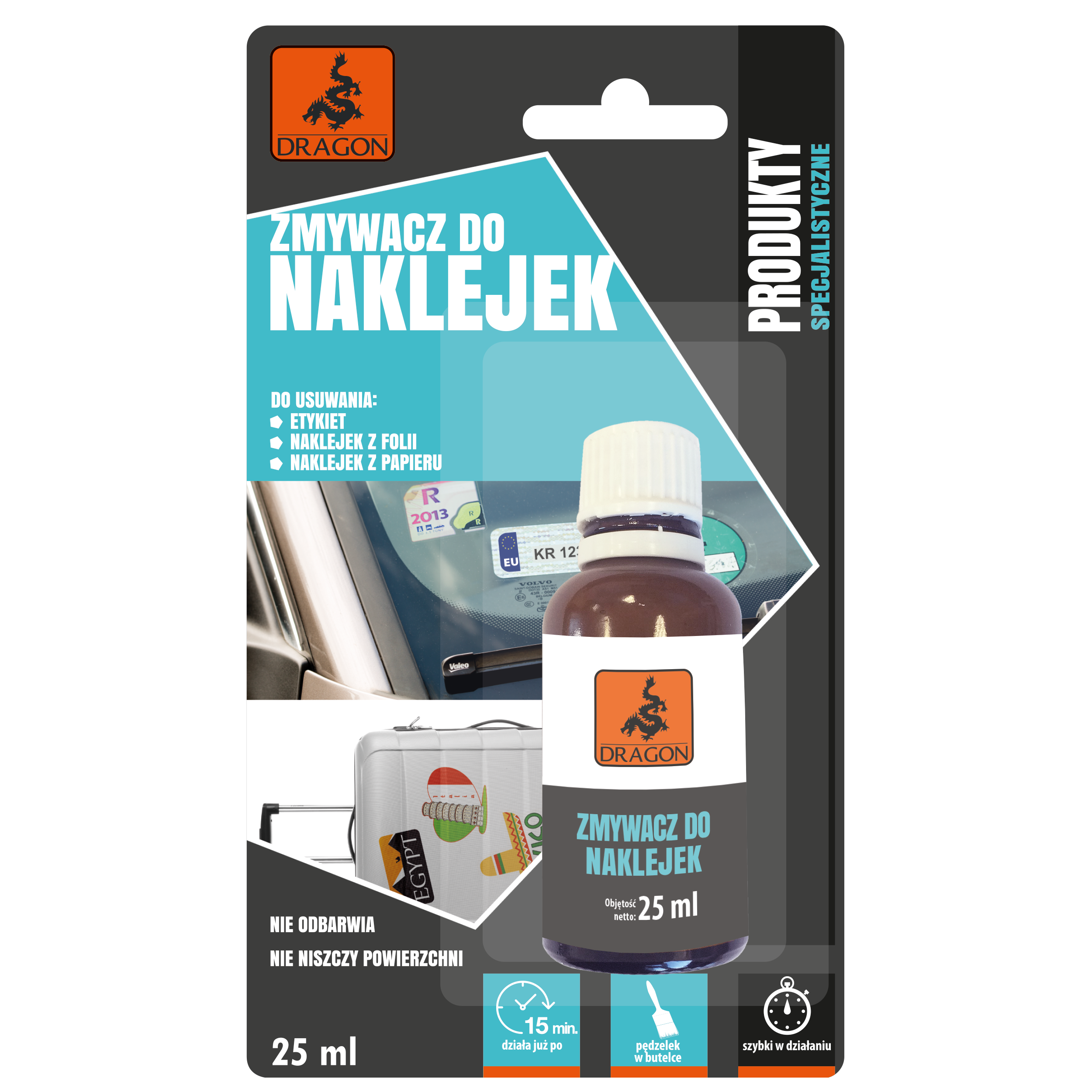 Zmywacz do naklejek 25 ml DRAGON