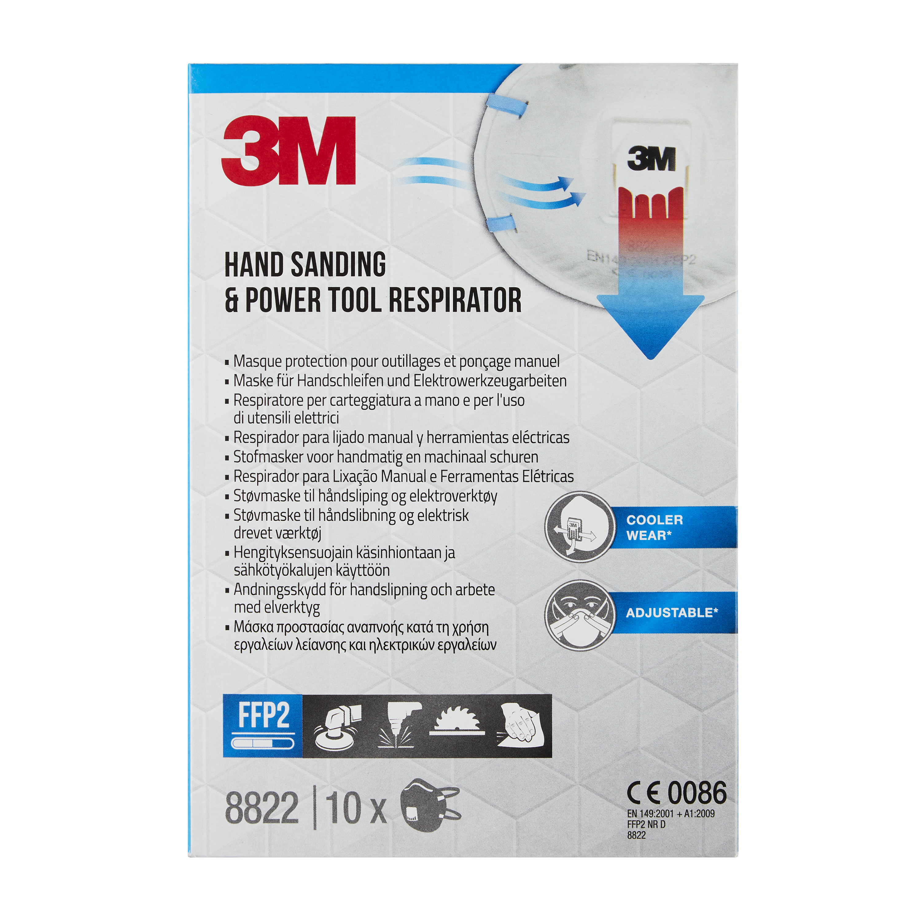 Półmaska Coolflow z zaworem FFP2 10szt. 3M 8822 - 3