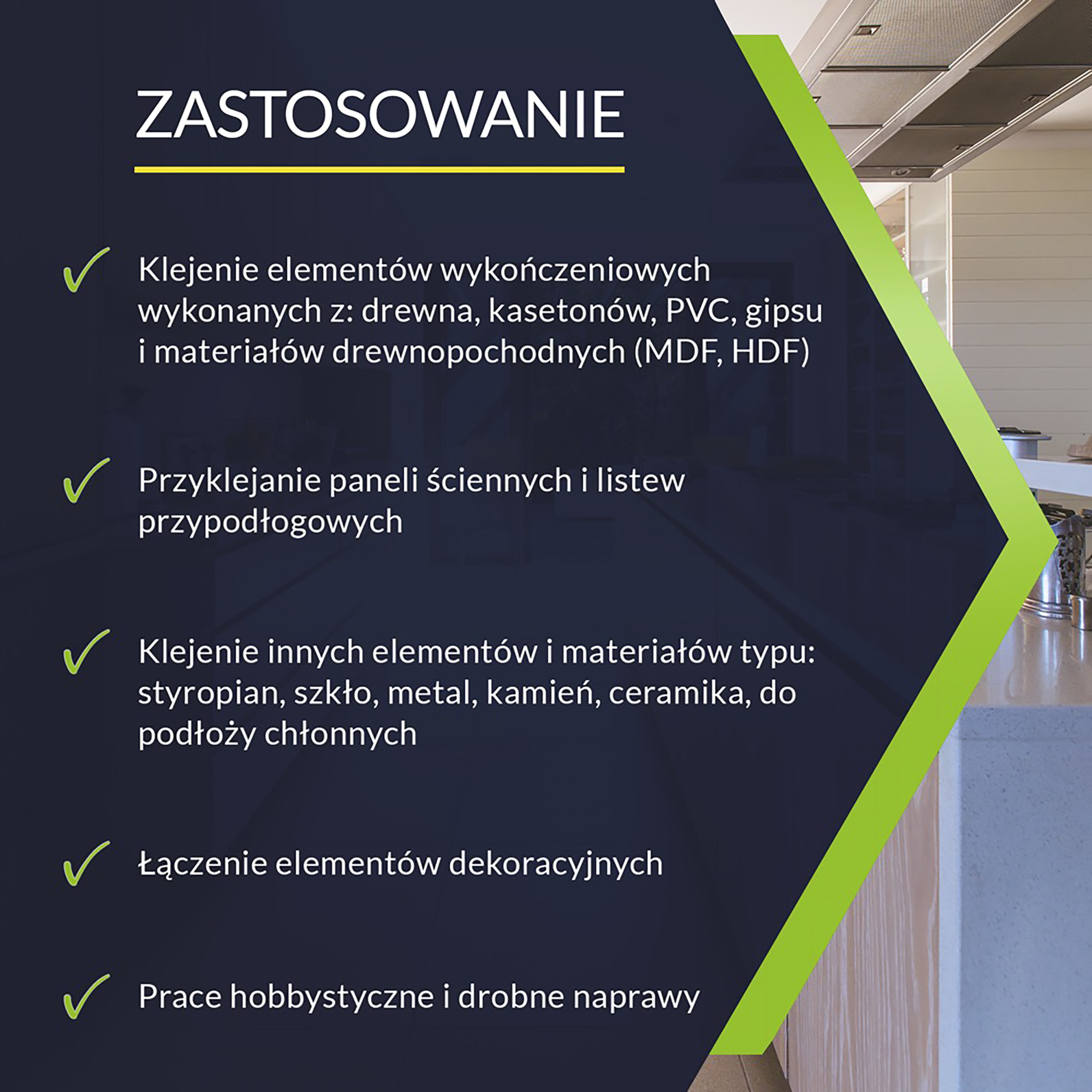 Klej montażowy EKOLOGICZNY 200 ml Drewno, styropian, kamień TYTAN - 2