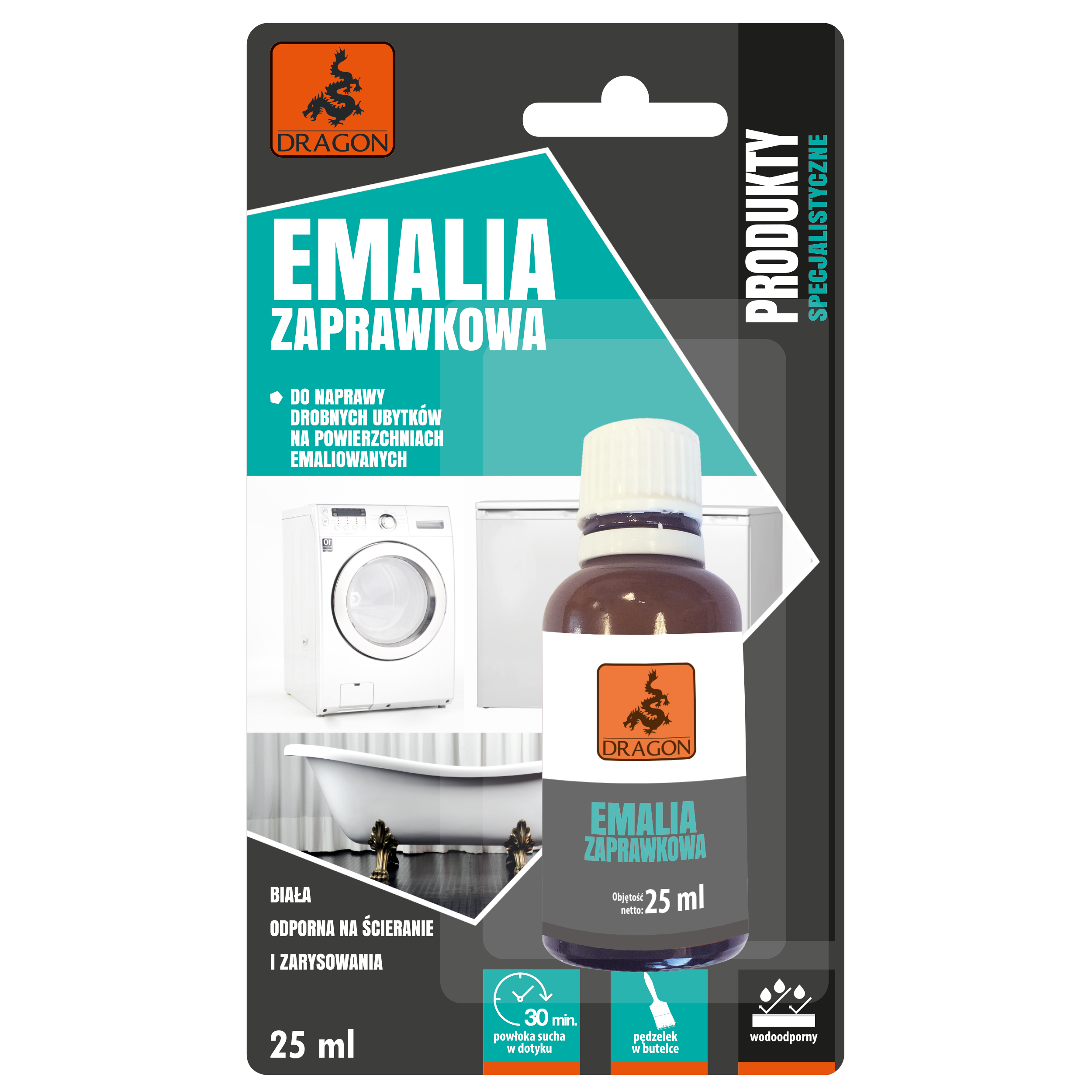 Emalia zaprawkowa do AGD 25 ml Dragon