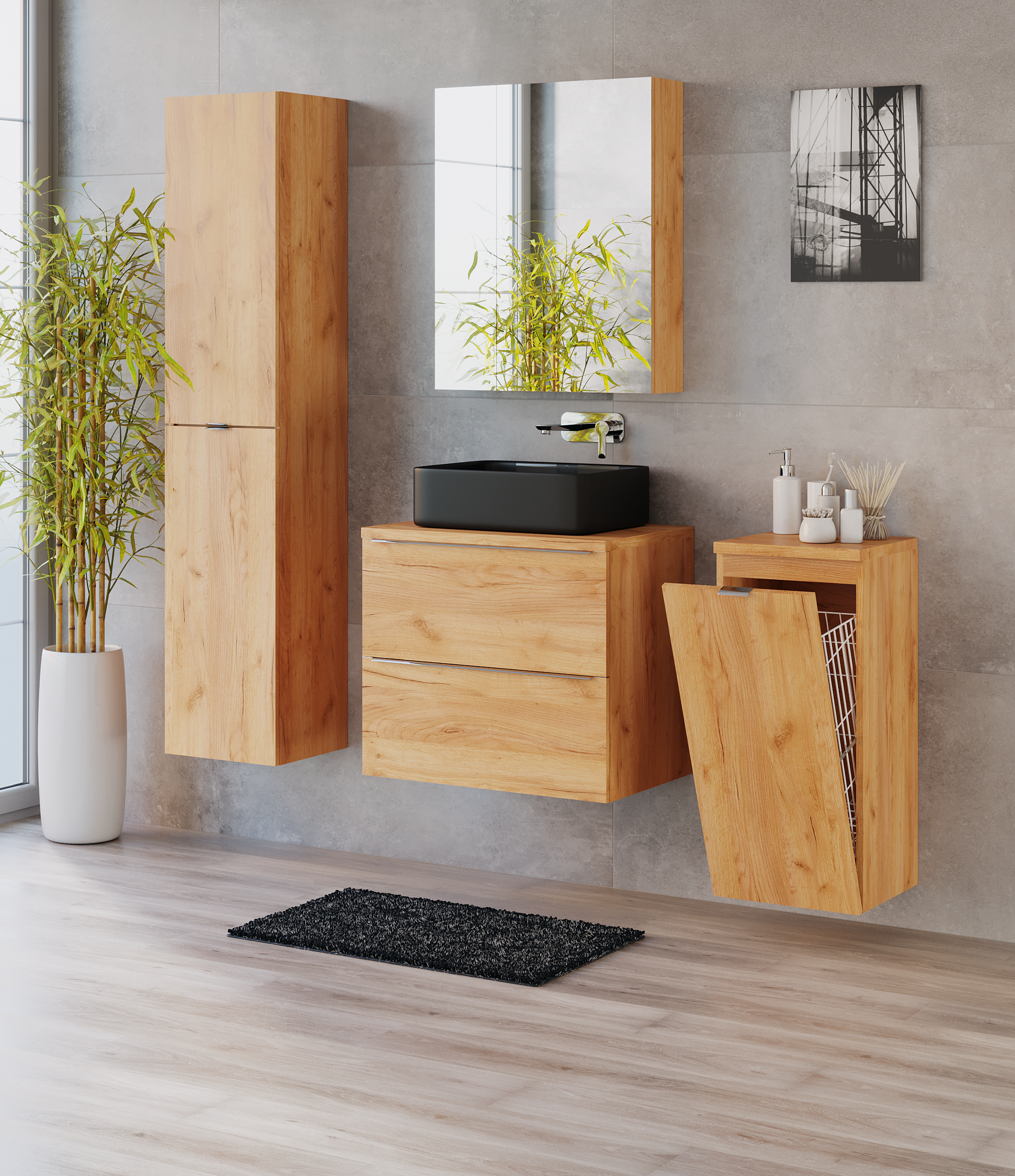 Umywalka ceramiczna nablatowa Nyks 48 Invena - 8