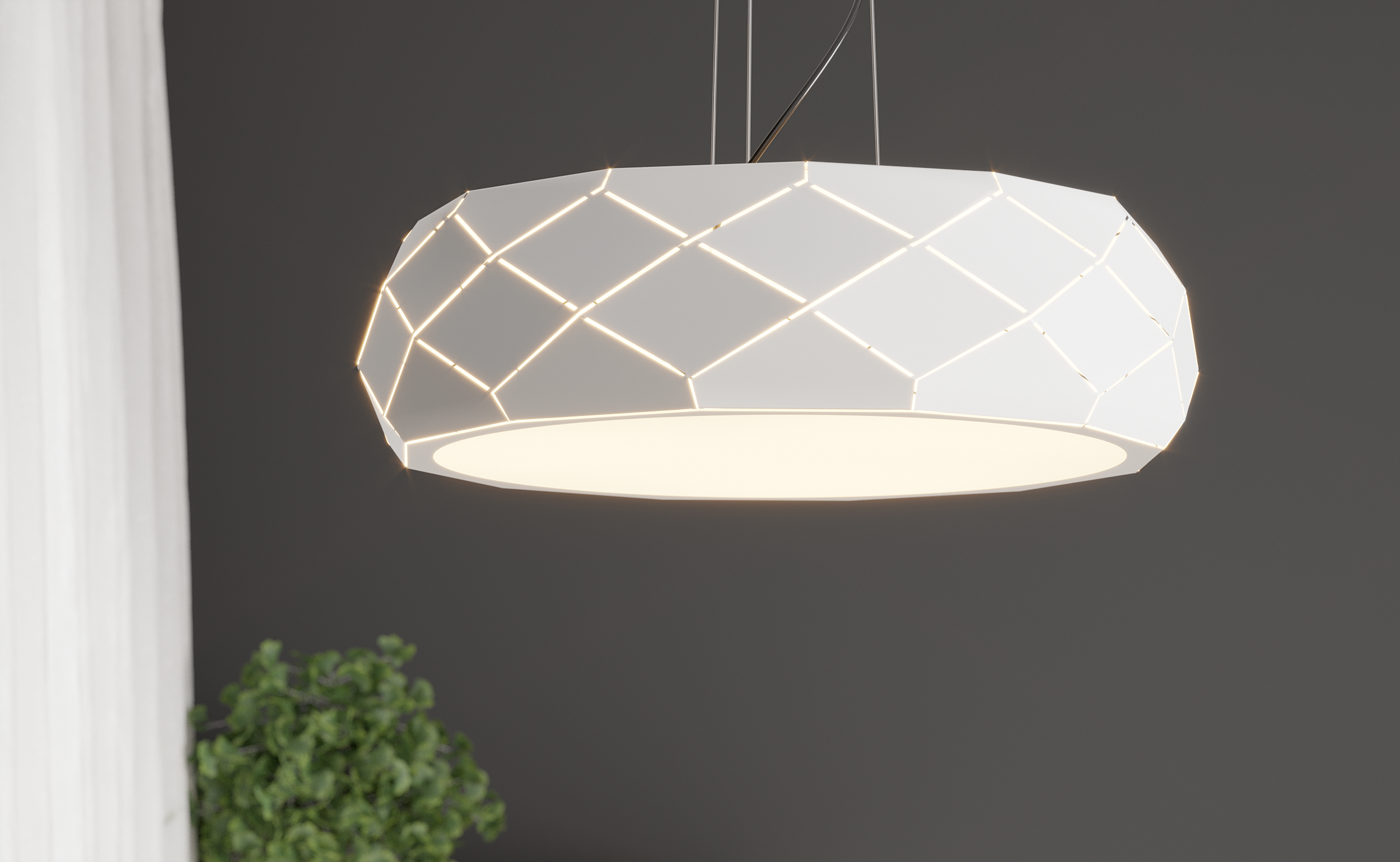 Lampa wisząca Reus biała E27 Light Prestige - 7