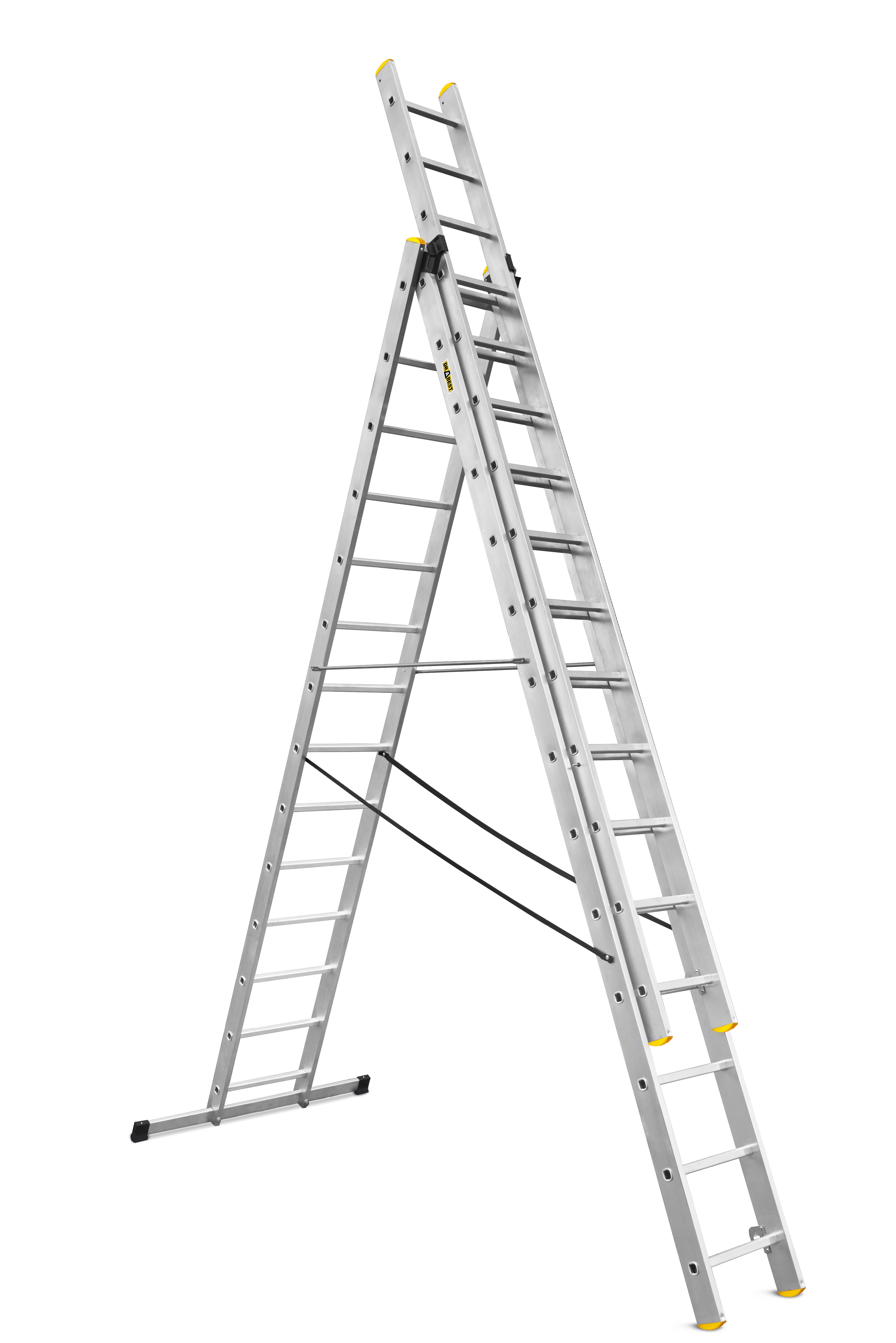 Drabina aluminiowa 3-cześciowa wielofunkcyjna Pro 3x14 Drabest