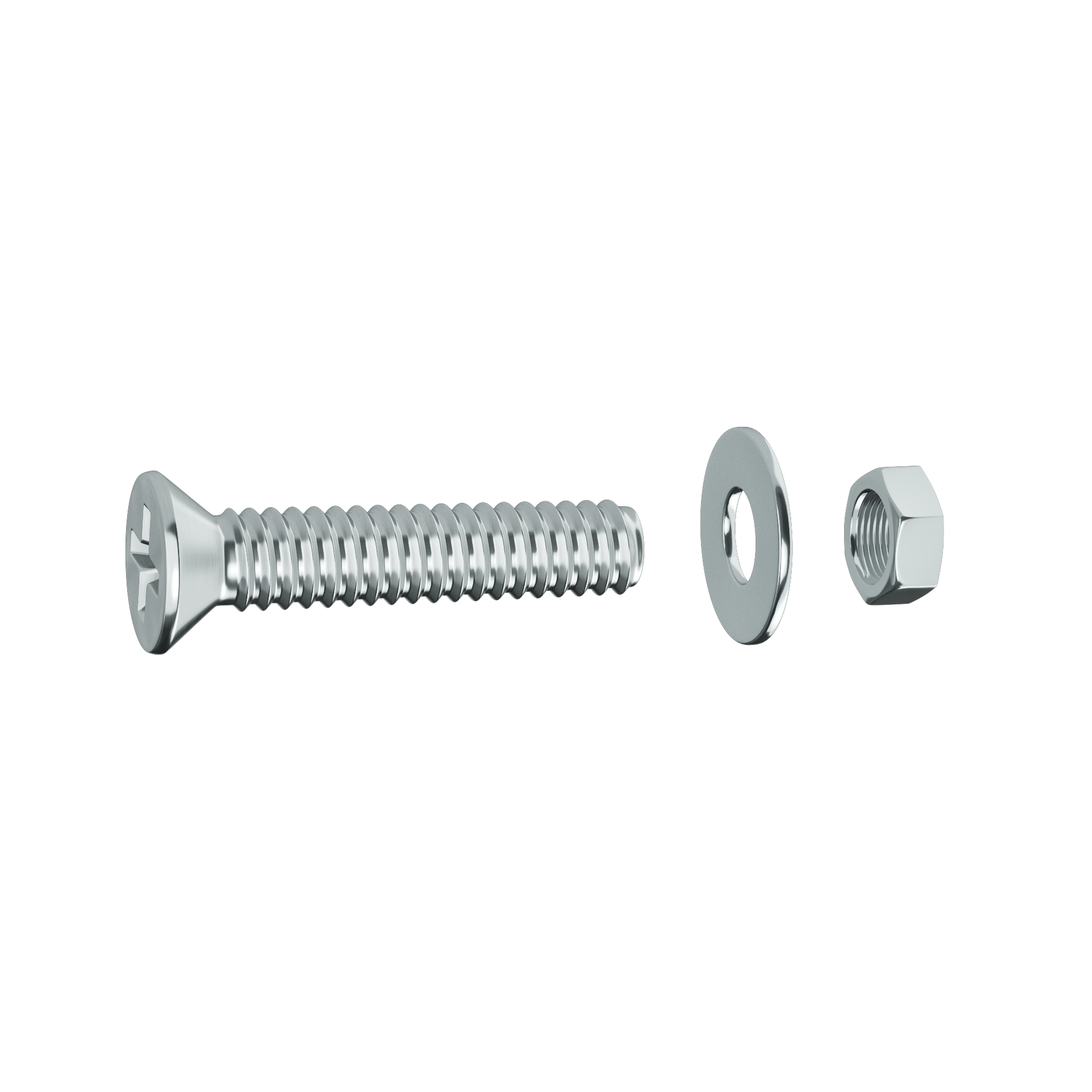 15 Tornillo de métrica cabeza plana avellanada phillips de acero , Ø 5 x L.20 mm - 5