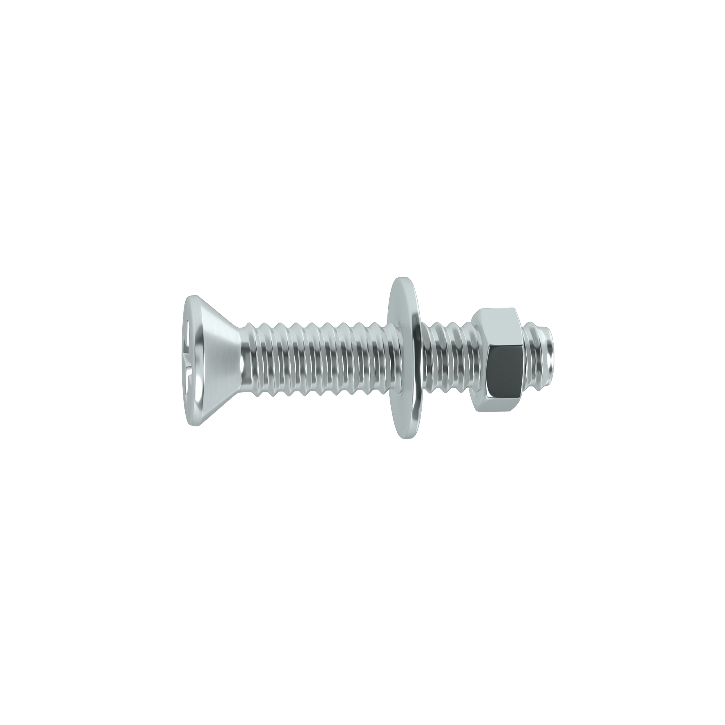 15 Tornillo de métrica cabeza plana avellanada phillips de acero , Ø 5 x L.20 mm - 4