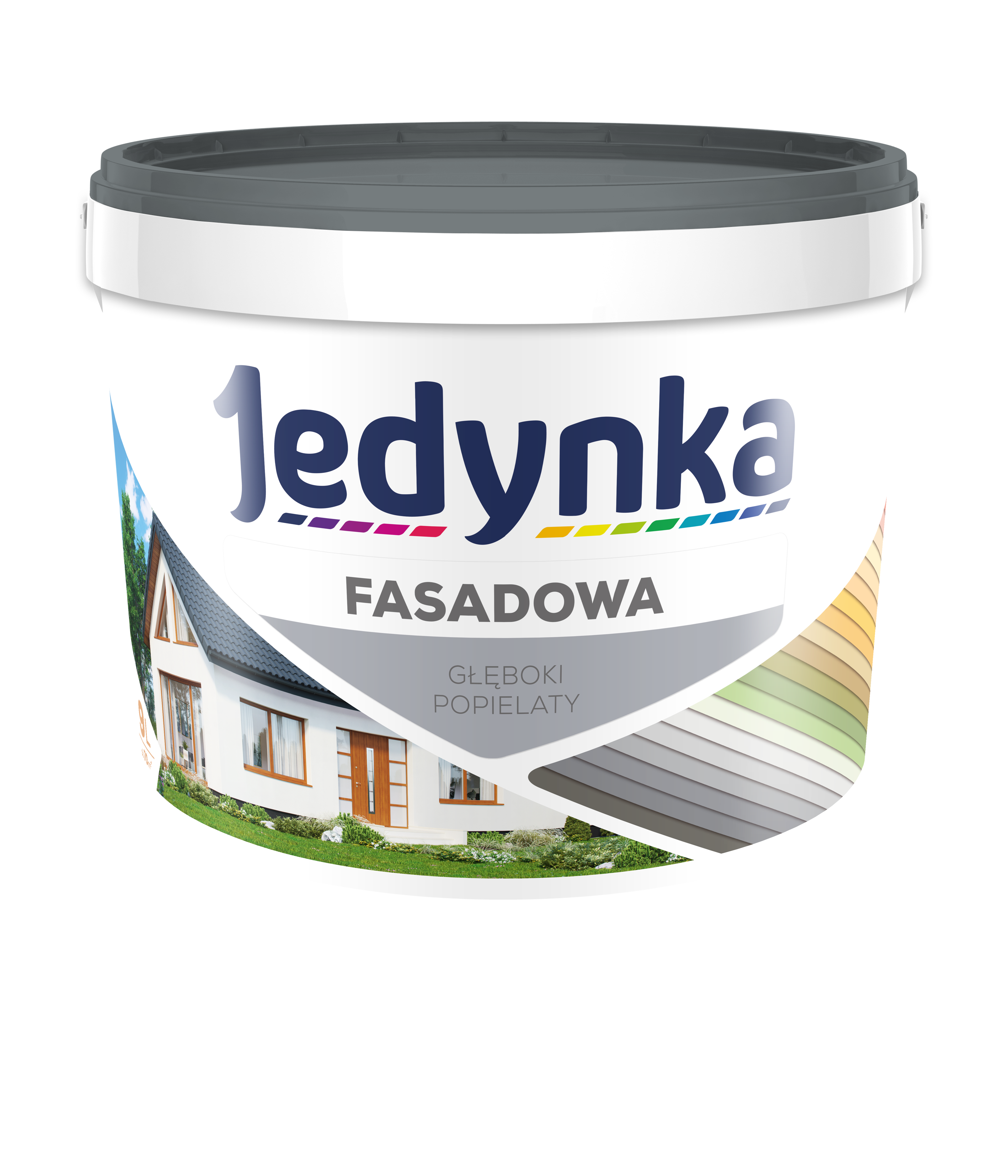 Farba fasadowa 2.7 l Głęboki popielaty Jedynka