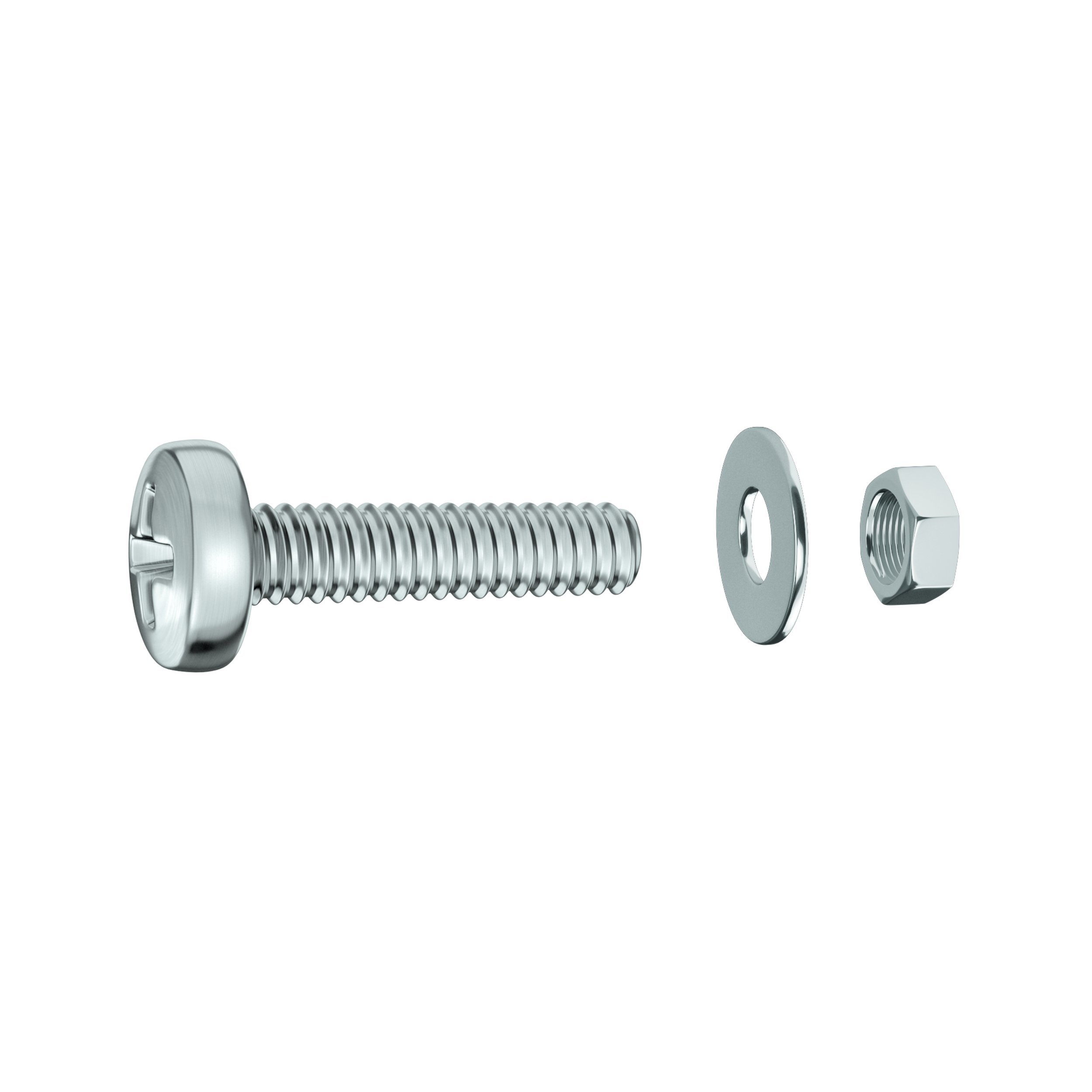 Śruba walcowa z rowkiem 30 mm stal ocynk 3 x 16 mm 30 szt. Standers - 4
