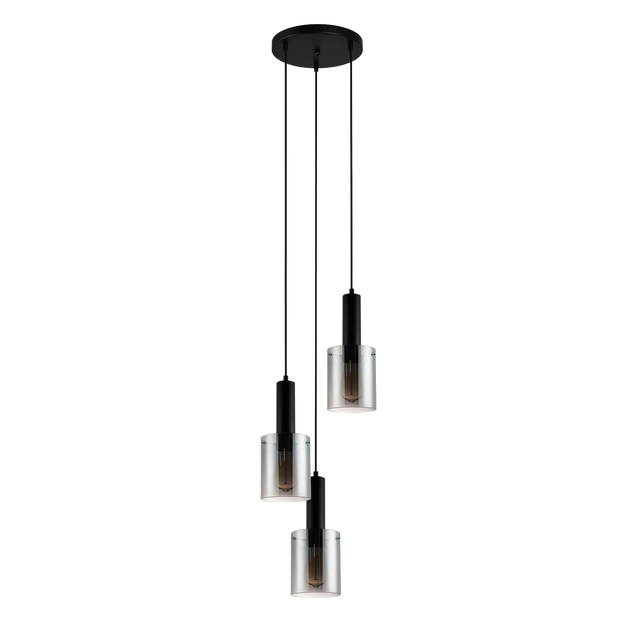 Lampa wisząca Sardo czarny 3 x E27 Italux