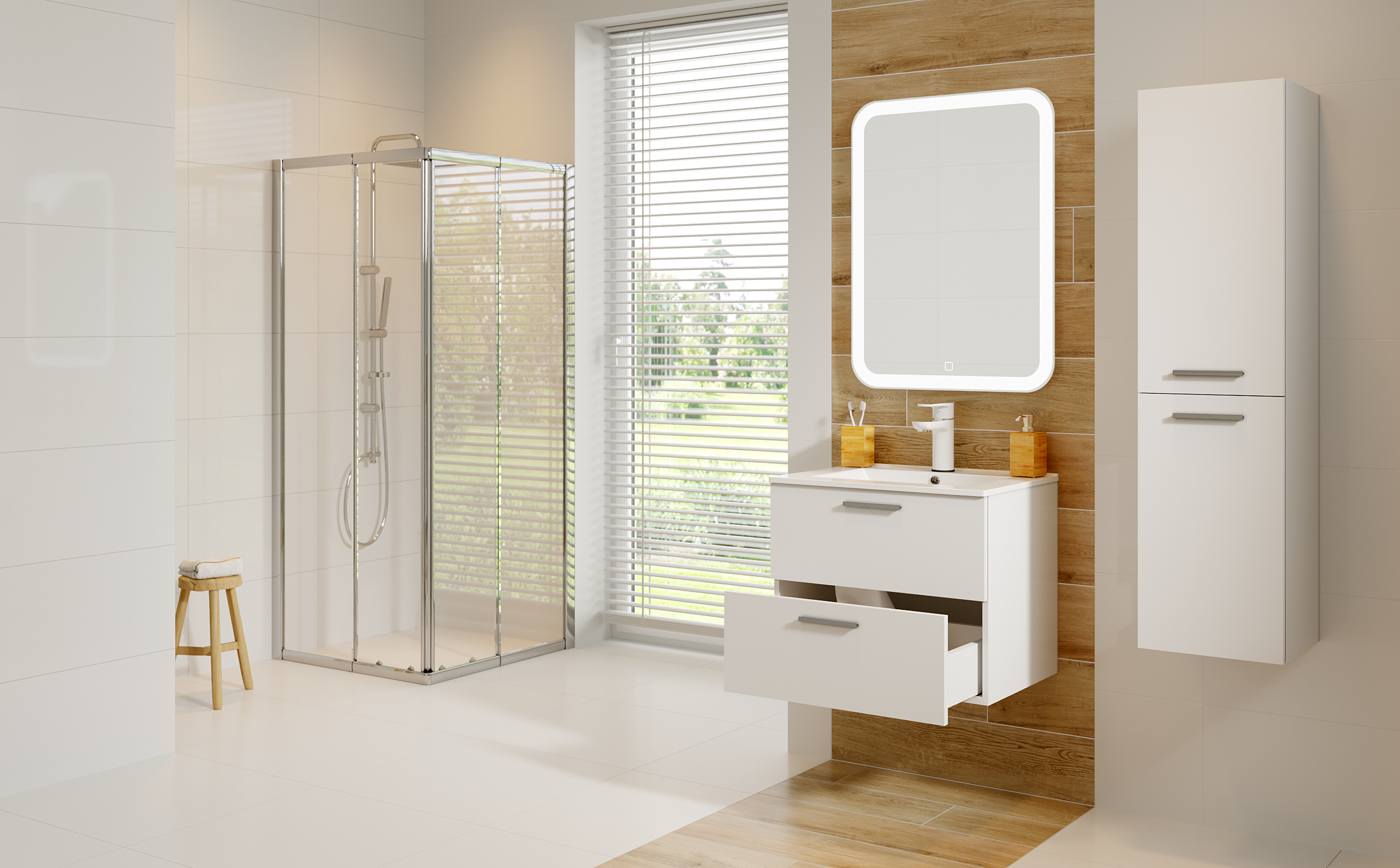 Lustro z wbudowanym oświetleniem PRIMA 60 x 80 VENTI - 8